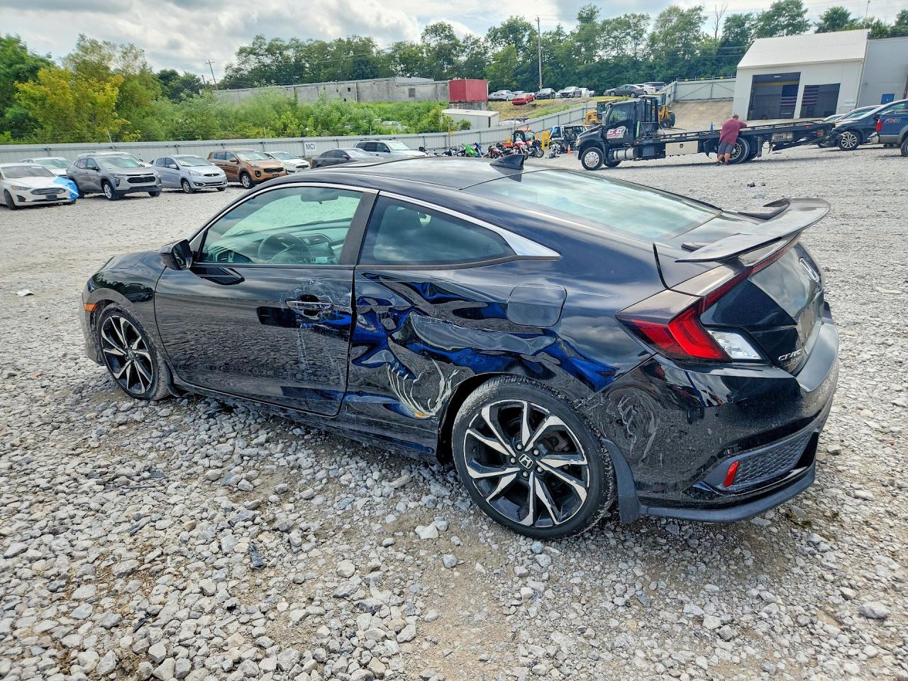 2018 Honda Civic Si Черный vin: 2HGFC3A56JH754662