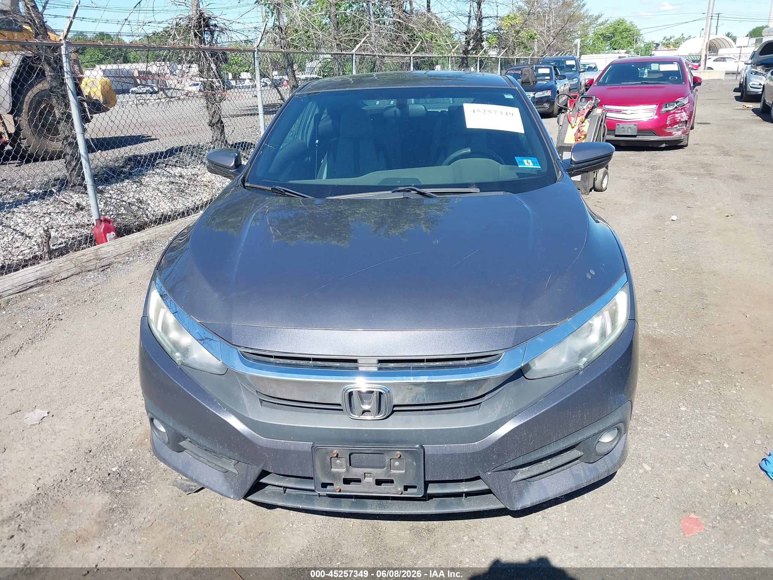 2016 Honda Civic Ex-t Gray vin: 2HGFC3B30GH356157
