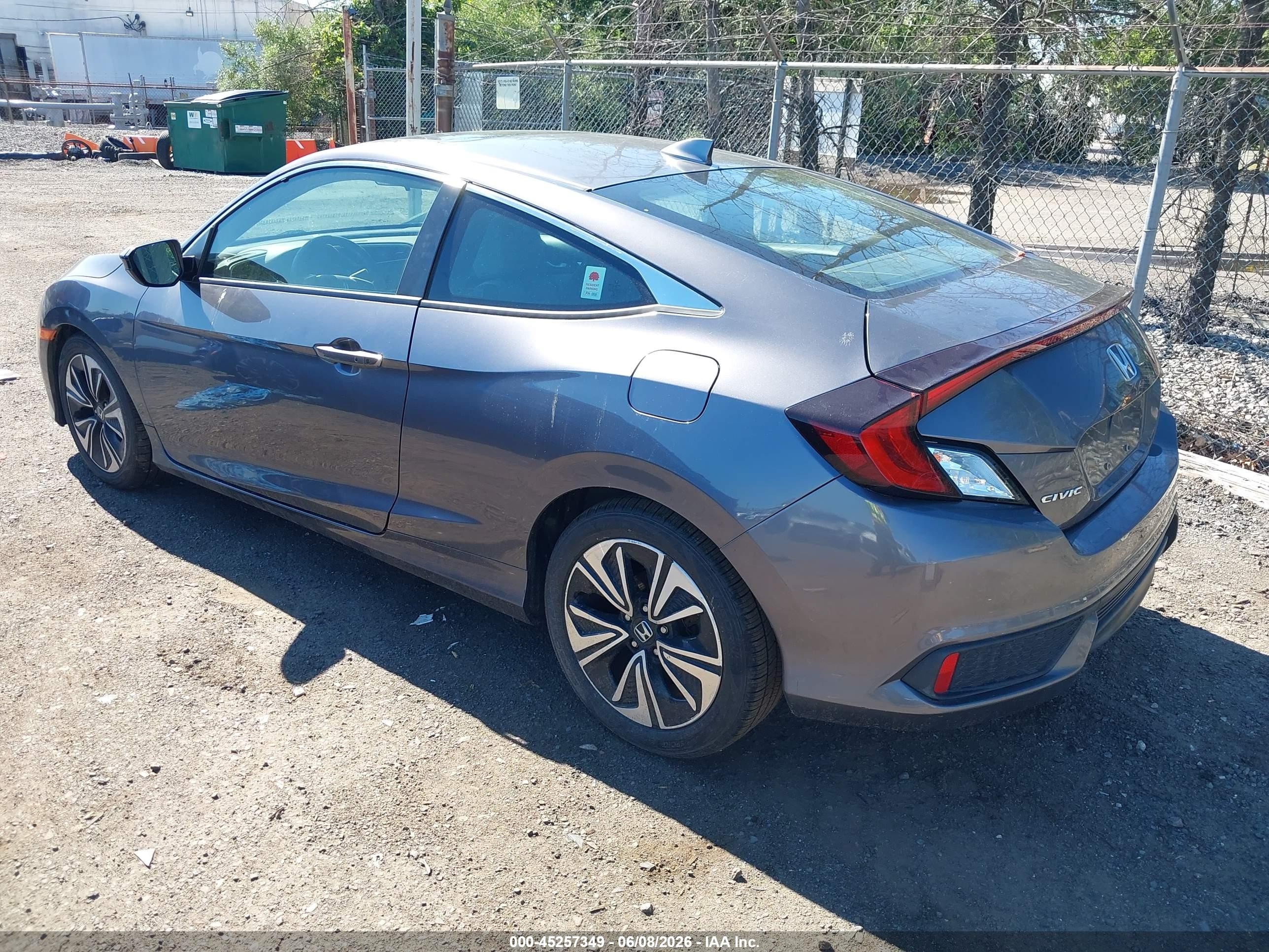 2016 Honda Civic Ex-t Gray vin: 2HGFC3B30GH356157