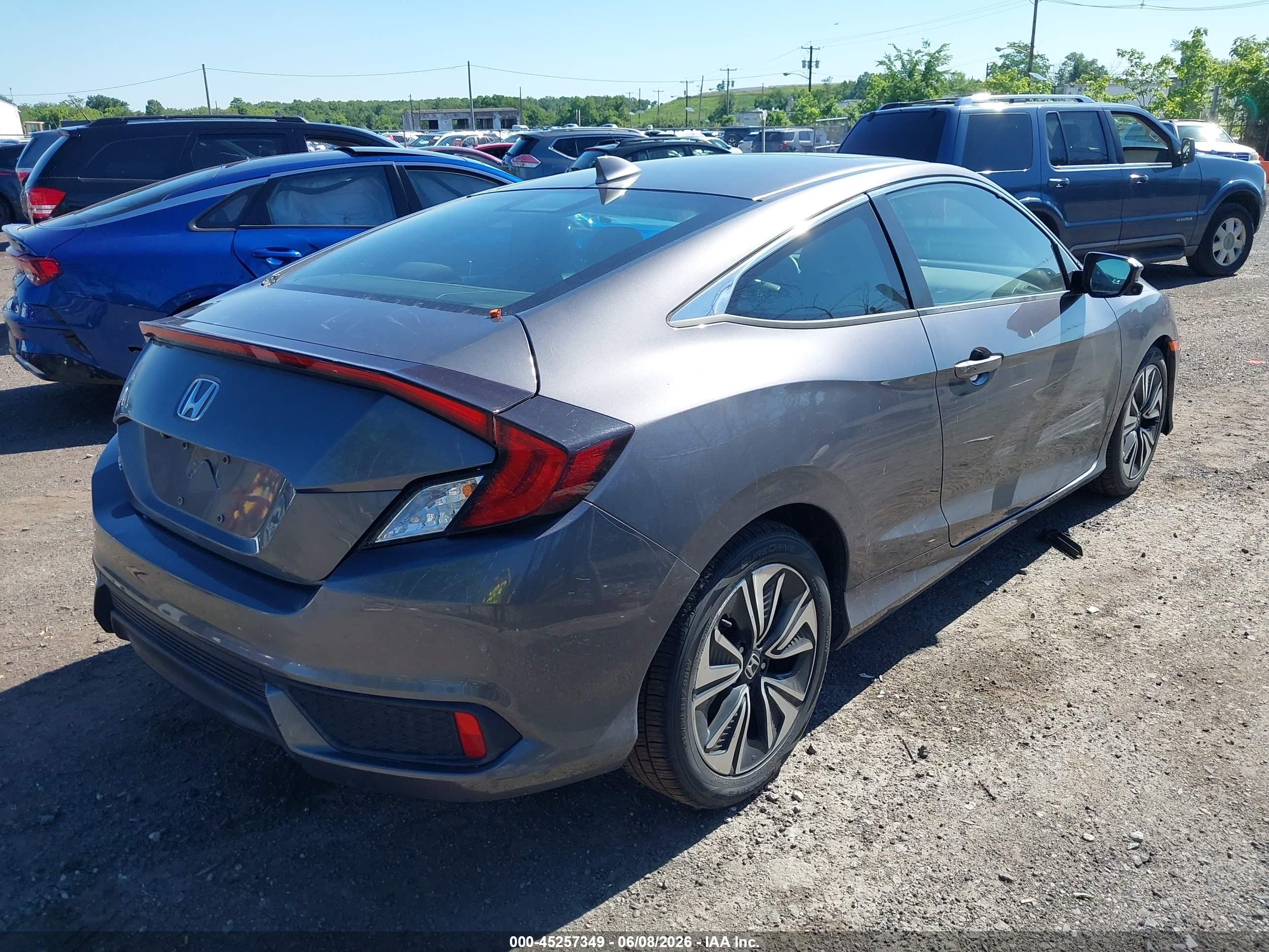 2016 Honda Civic Ex-t Gray vin: 2HGFC3B30GH356157