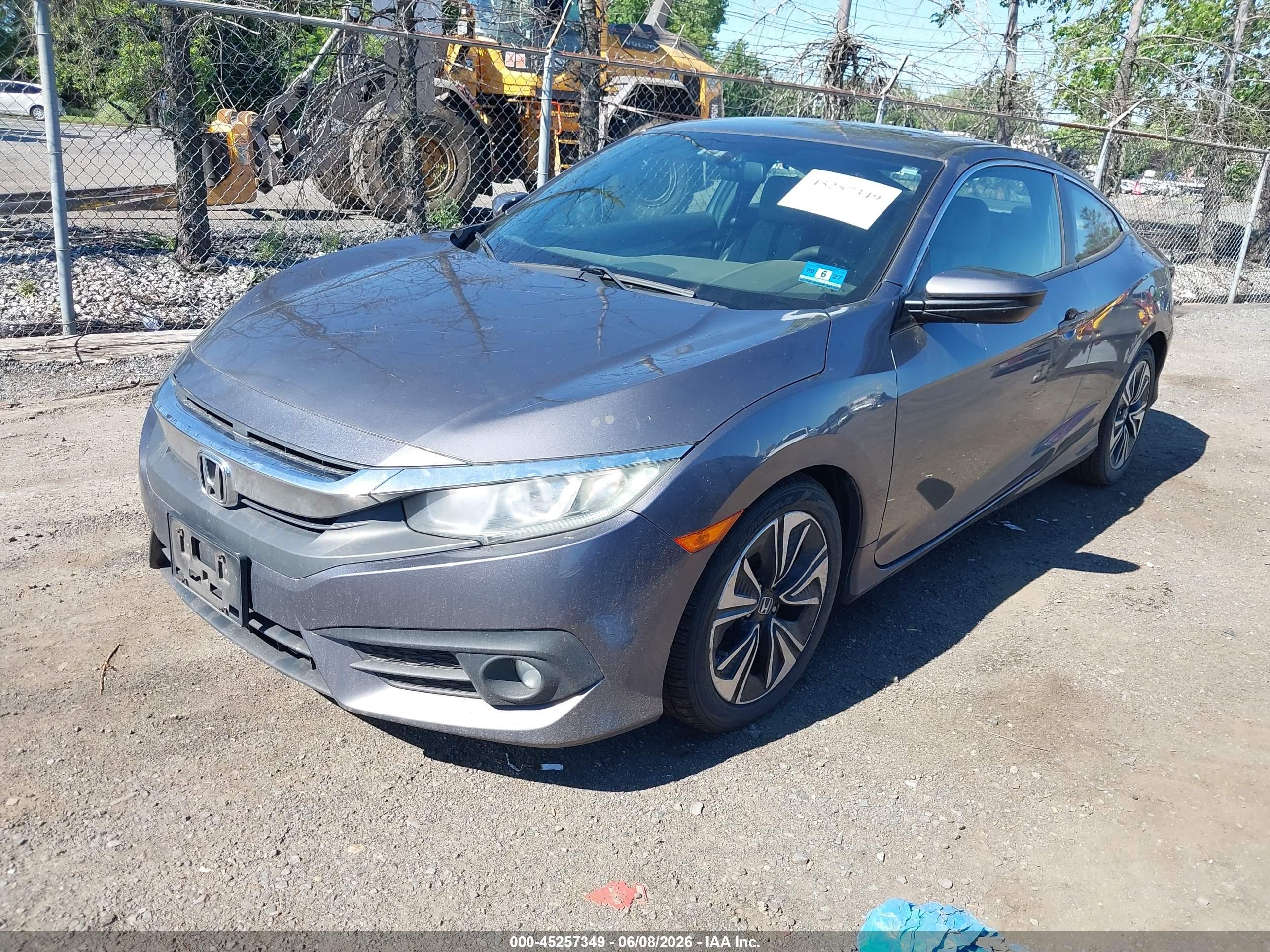 2016 Honda Civic Ex-t Gray vin: 2HGFC3B30GH356157
