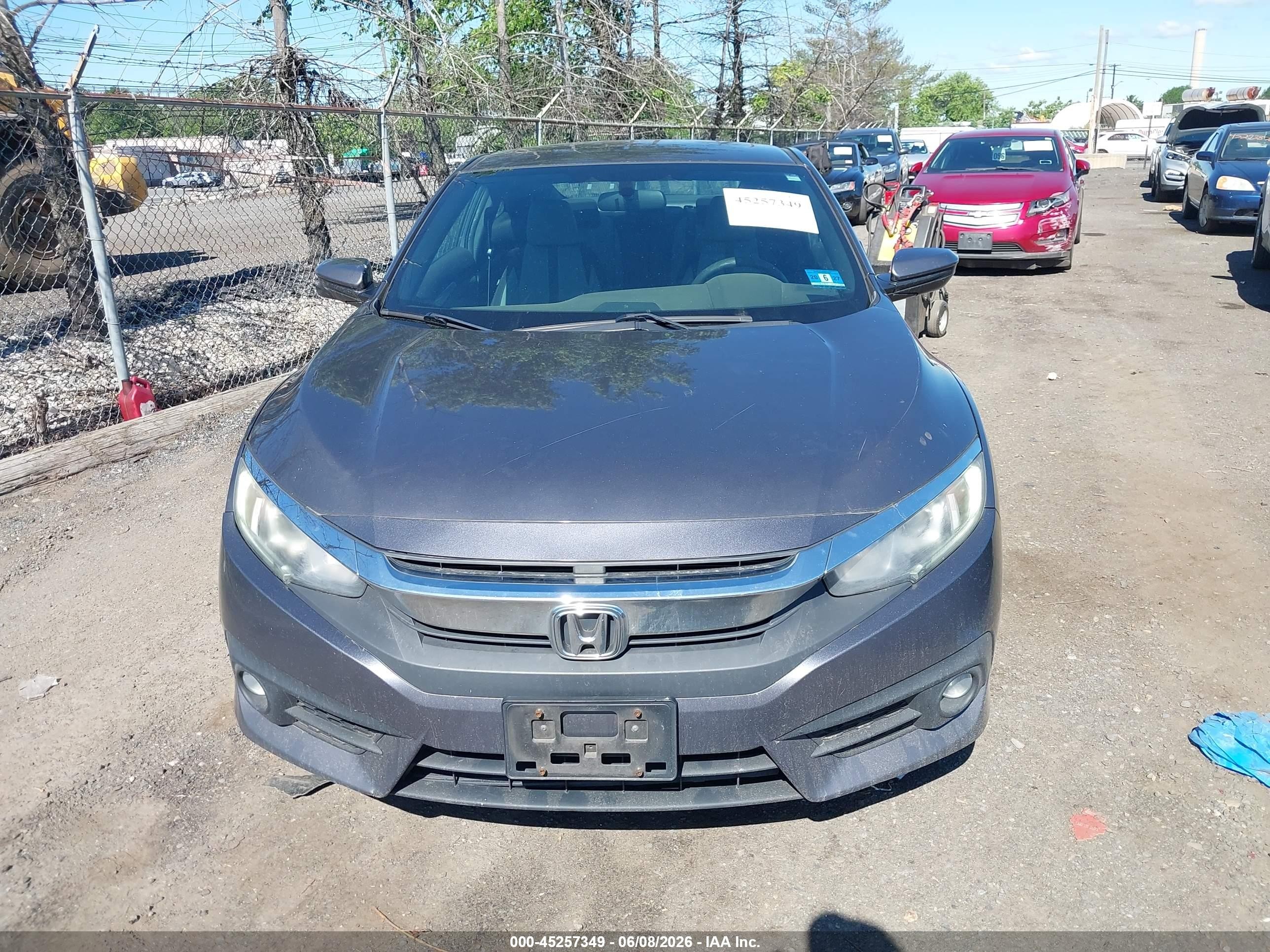 2016 Honda Civic Ex-t Gray vin: 2HGFC3B30GH356157
