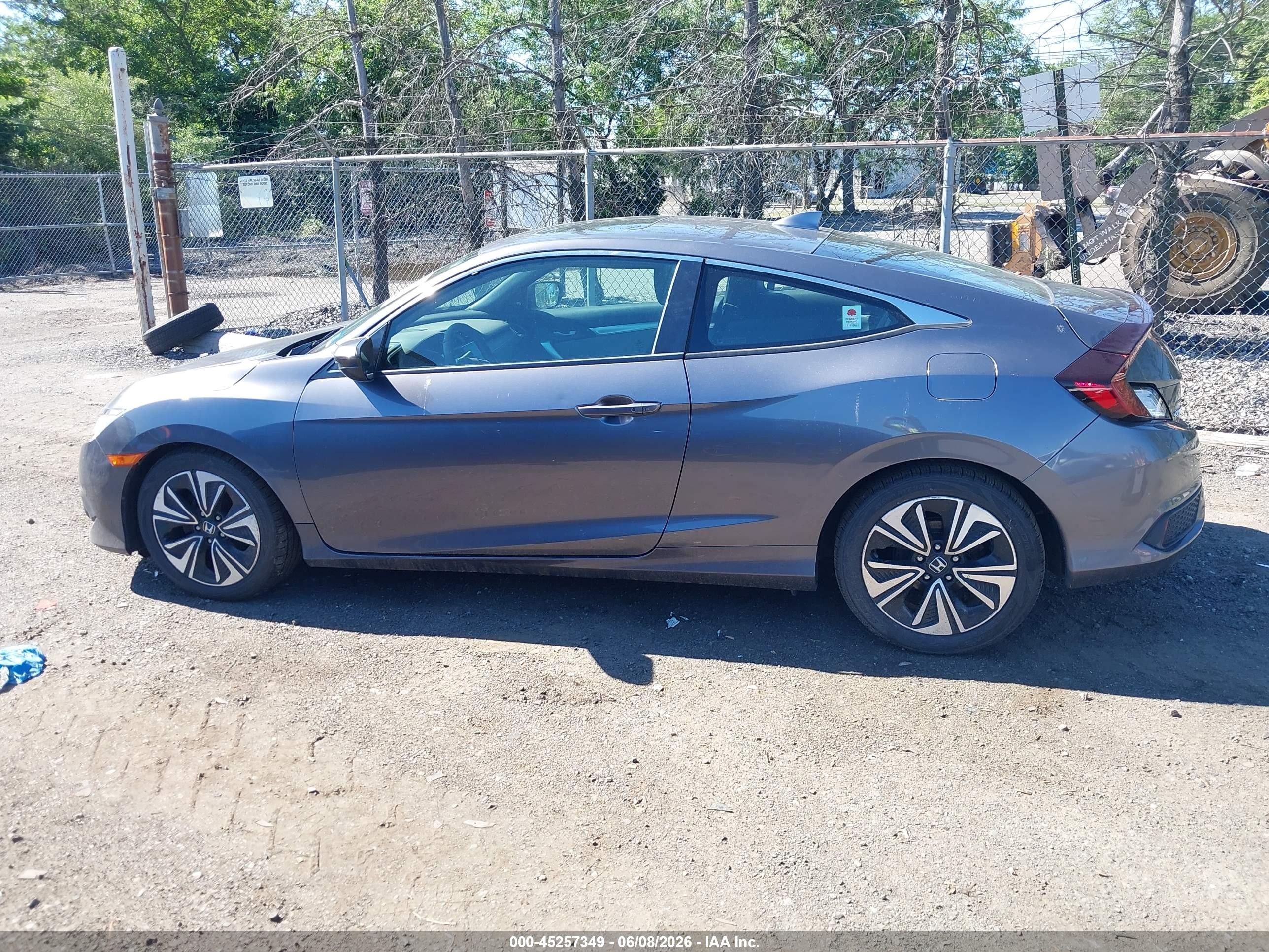 2016 Honda Civic Ex-t Gray vin: 2HGFC3B30GH356157
