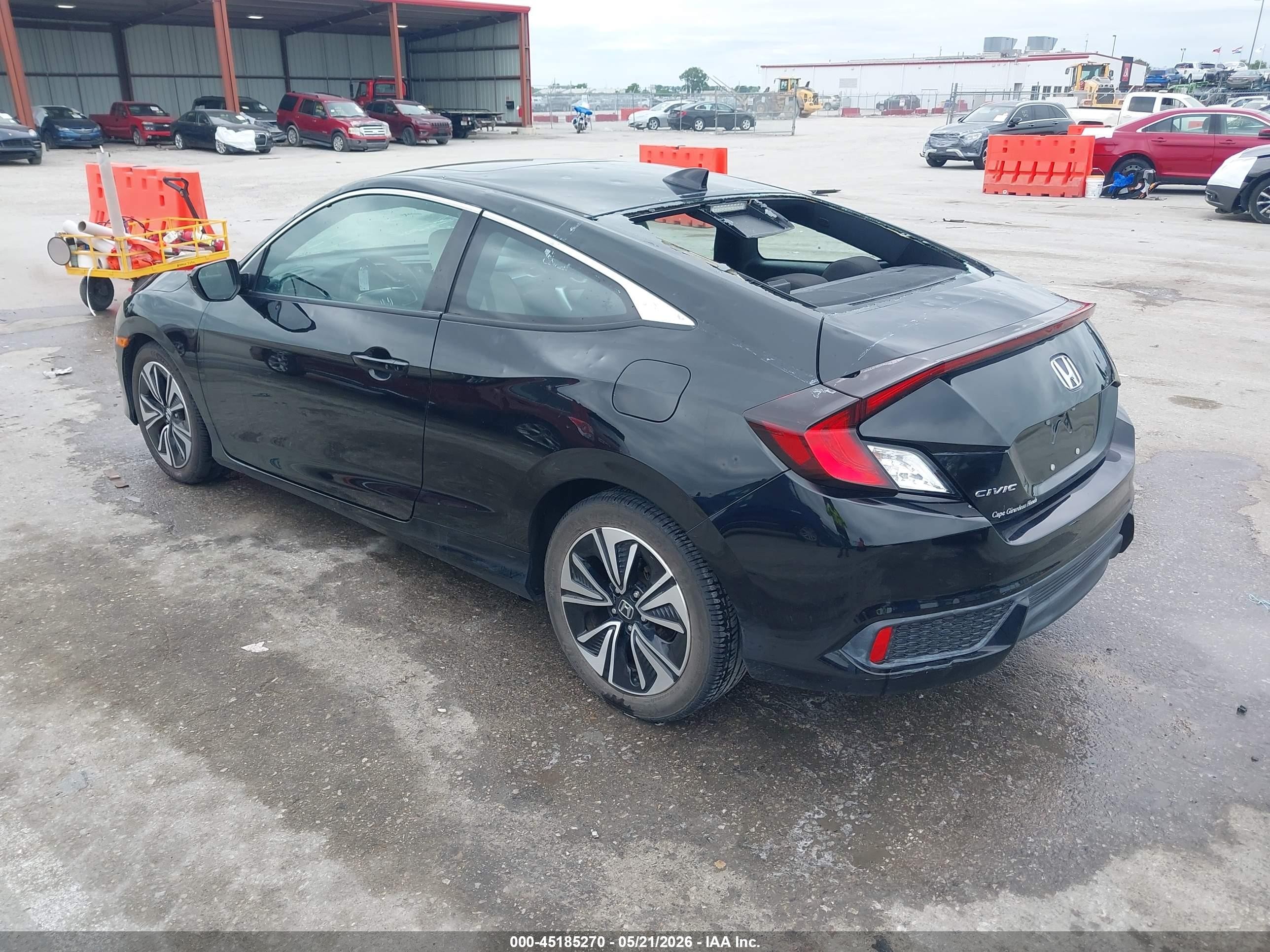 2016 Honda Civic Ex-t Black vin: 2HGFC3B33GH361479