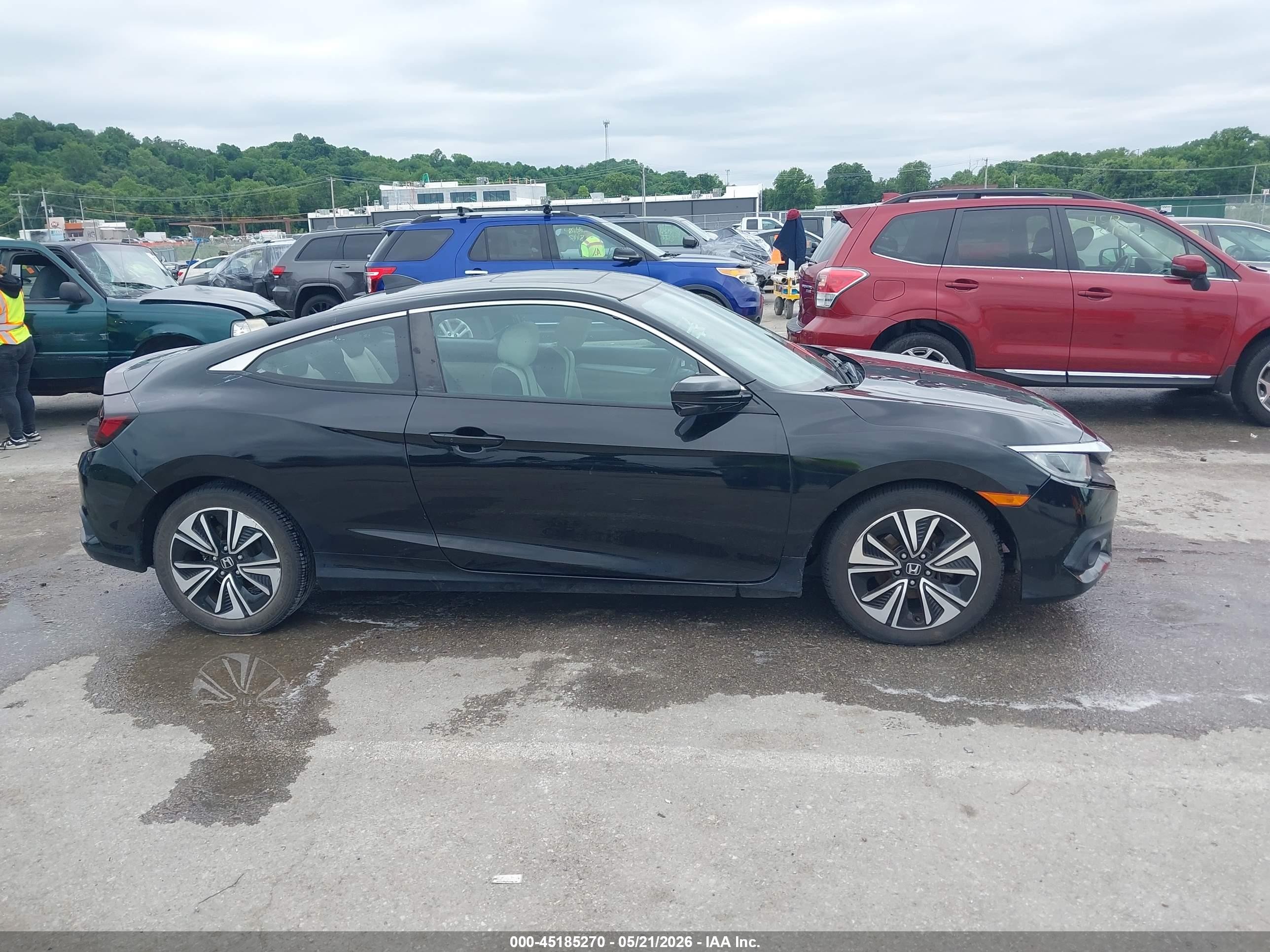 2016 Honda Civic Ex-t Black vin: 2HGFC3B33GH361479