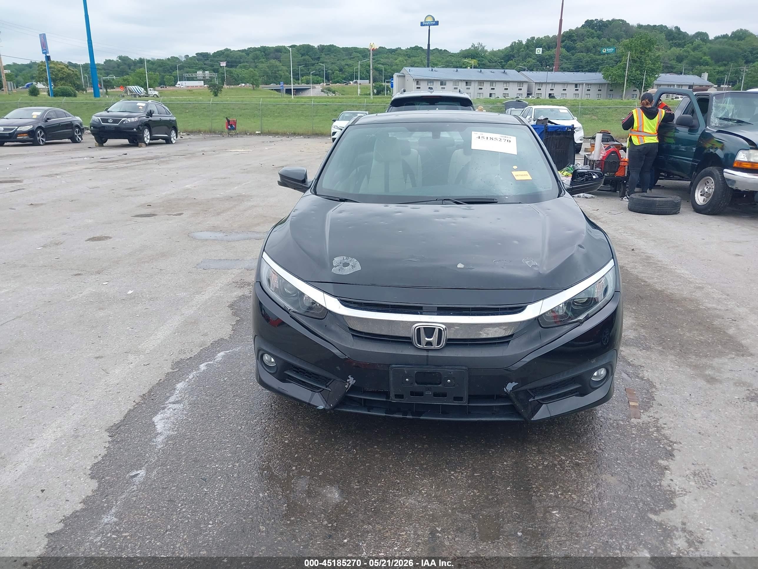 2016 Honda Civic Ex-t Black vin: 2HGFC3B33GH361479