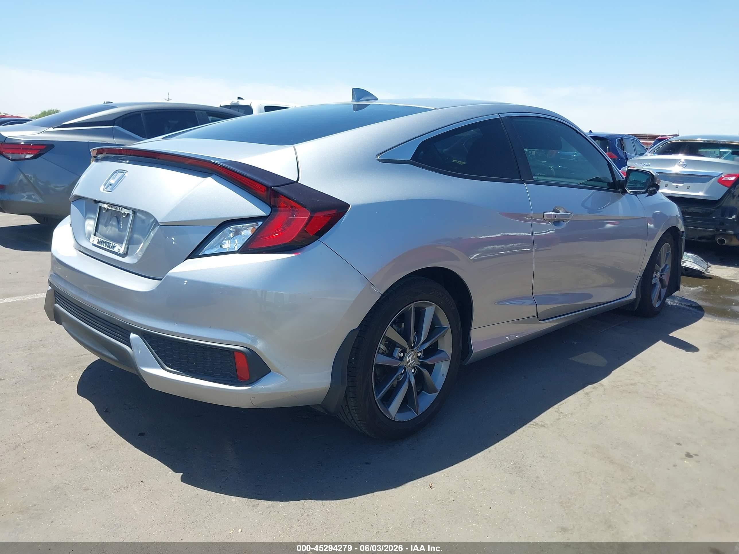 2019 Honda Civic Ex Gray vin: 2HGFC3B37KH354902