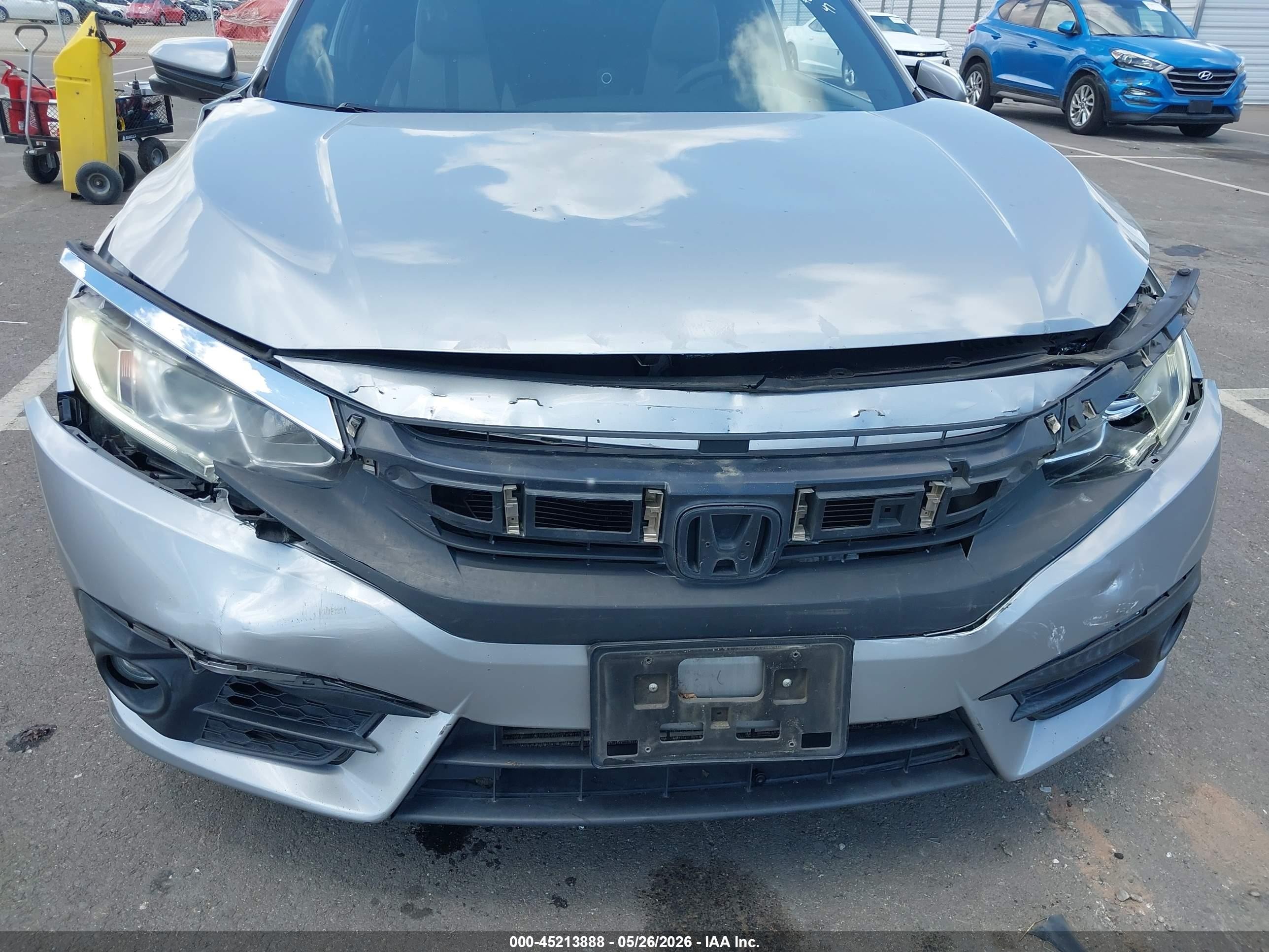 2017 Honda Civic Ex-t Silver vin: 2HGFC3B3XHH352747