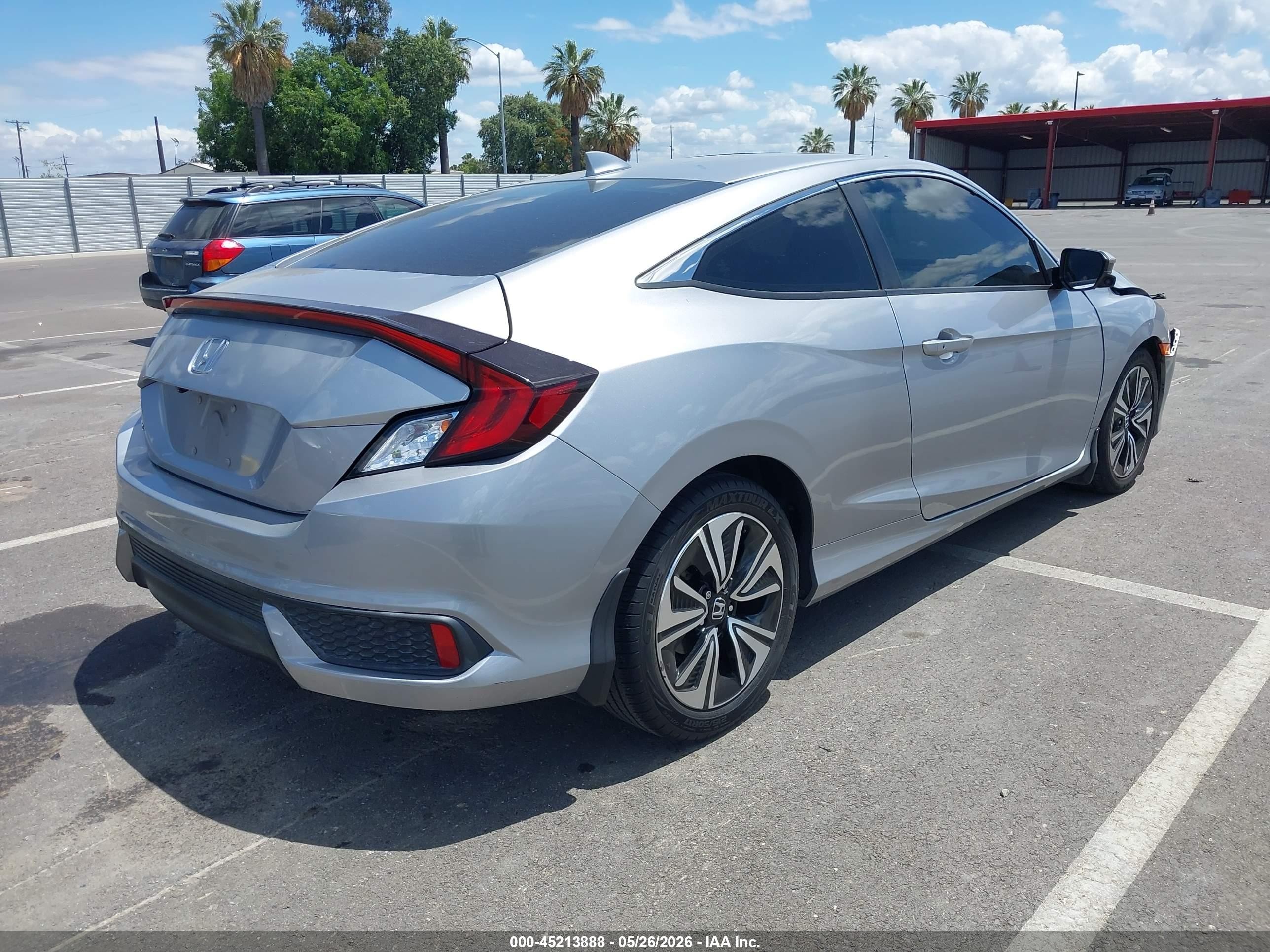 2017 Honda Civic Ex-t Silver vin: 2HGFC3B3XHH352747
