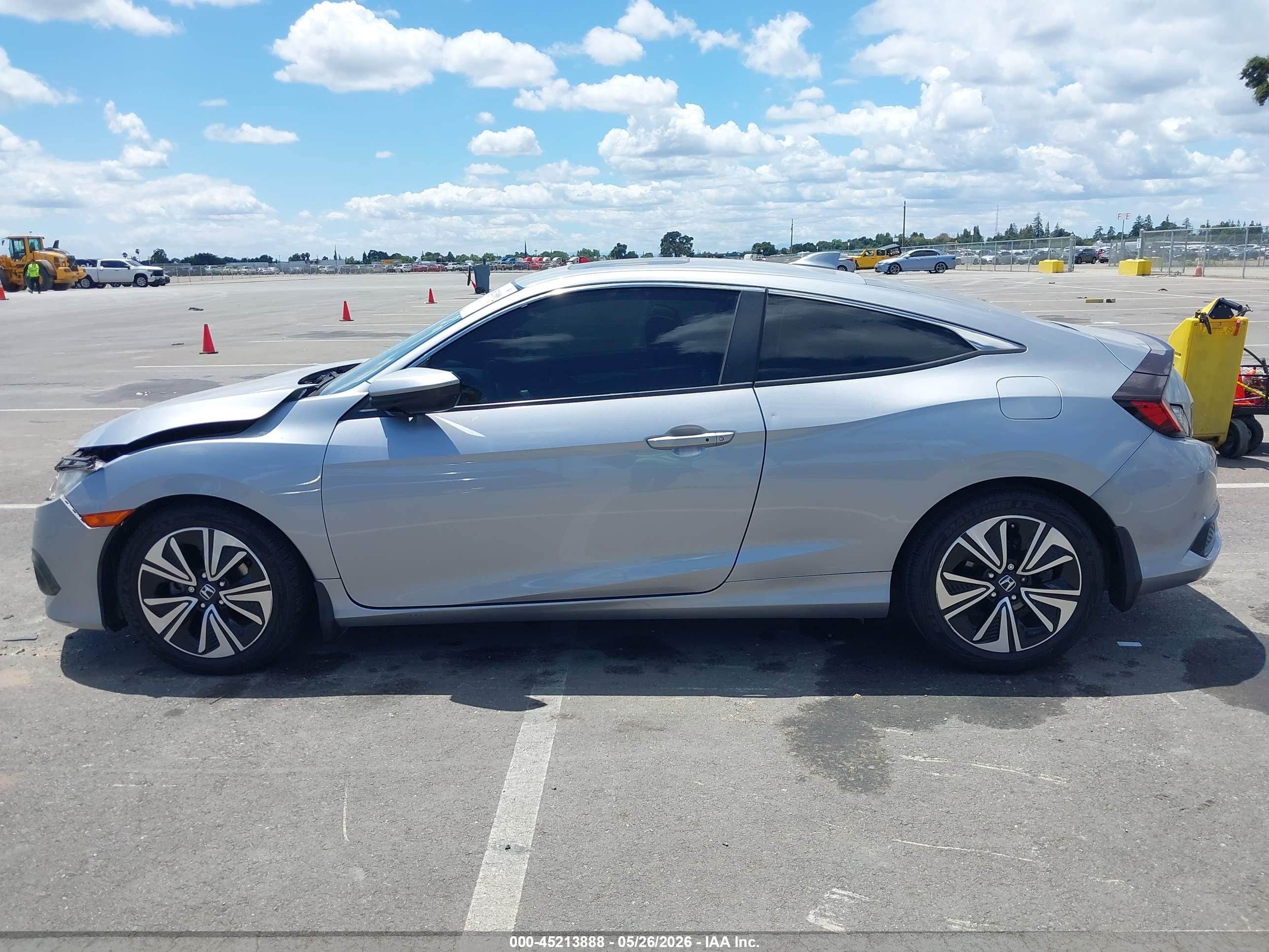 2017 Honda Civic Ex-t Silver vin: 2HGFC3B3XHH352747
