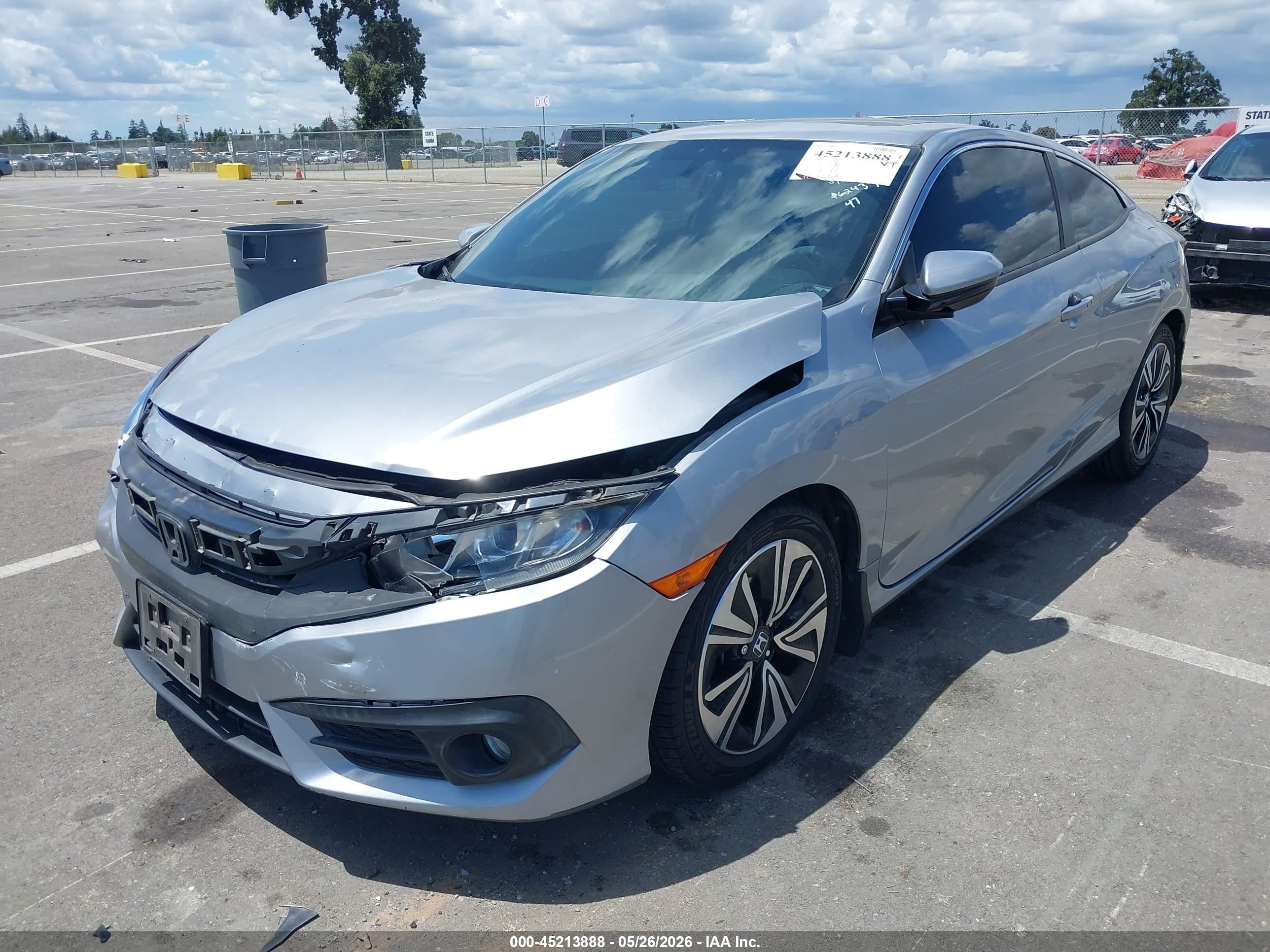 2017 Honda Civic Ex-t Silver vin: 2HGFC3B3XHH352747