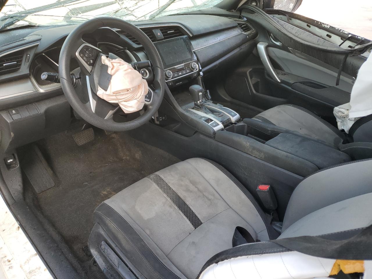 2017 Honda Civic Ex White vin: 2HGFC3B3XHH360458 Damage: Left Front Seat Cushion, Stained, Permanent