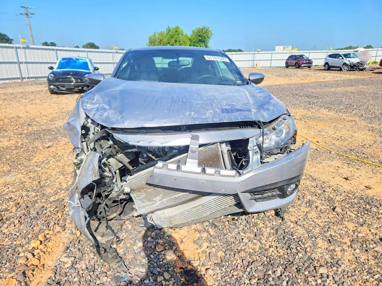 2017 Honda Civic Exl Silver vin: 2HGFC3B76HH351663