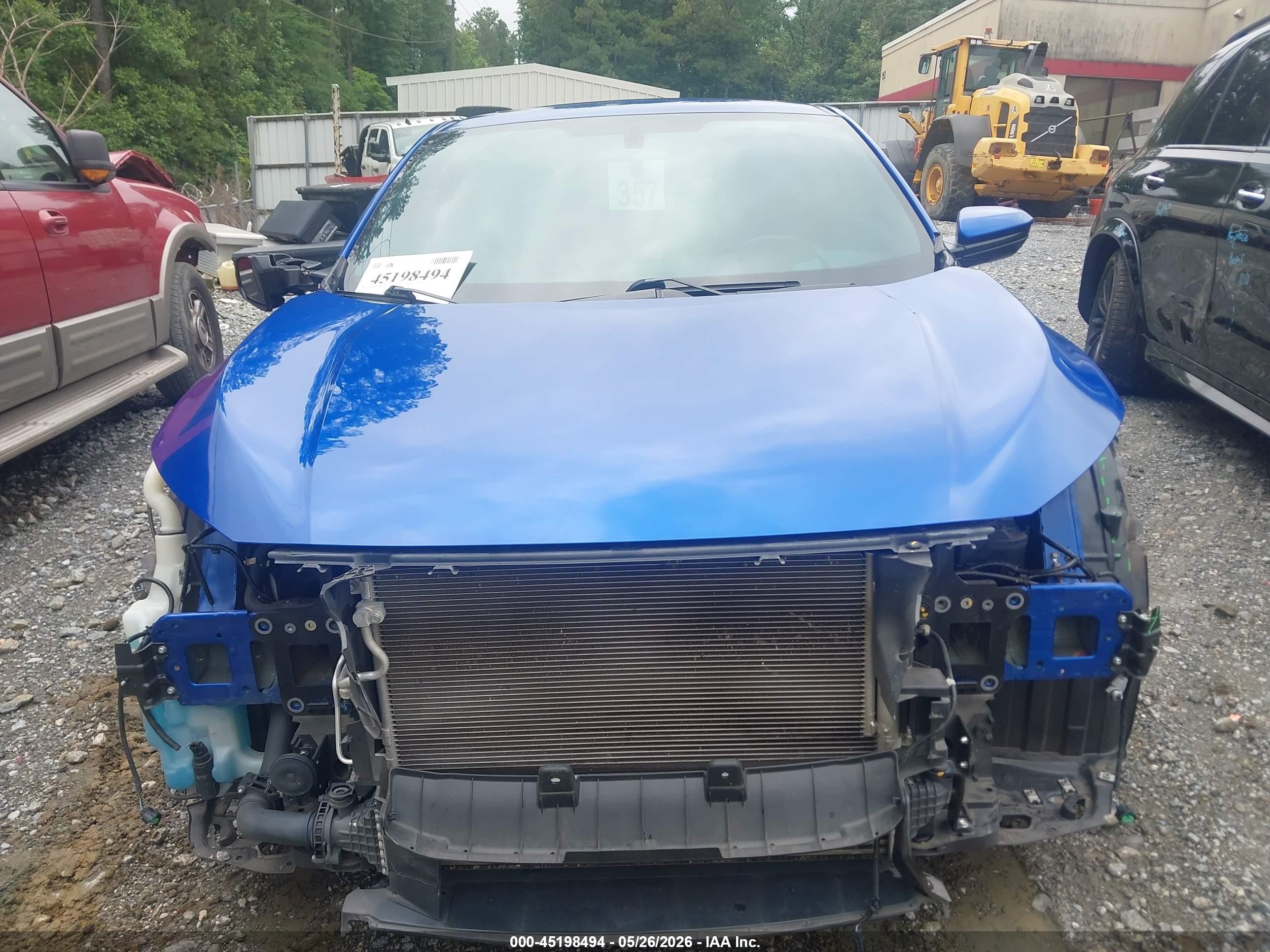 2016 Honda Civic Ex-l Синий vin: 2HGFC3B77GH353811