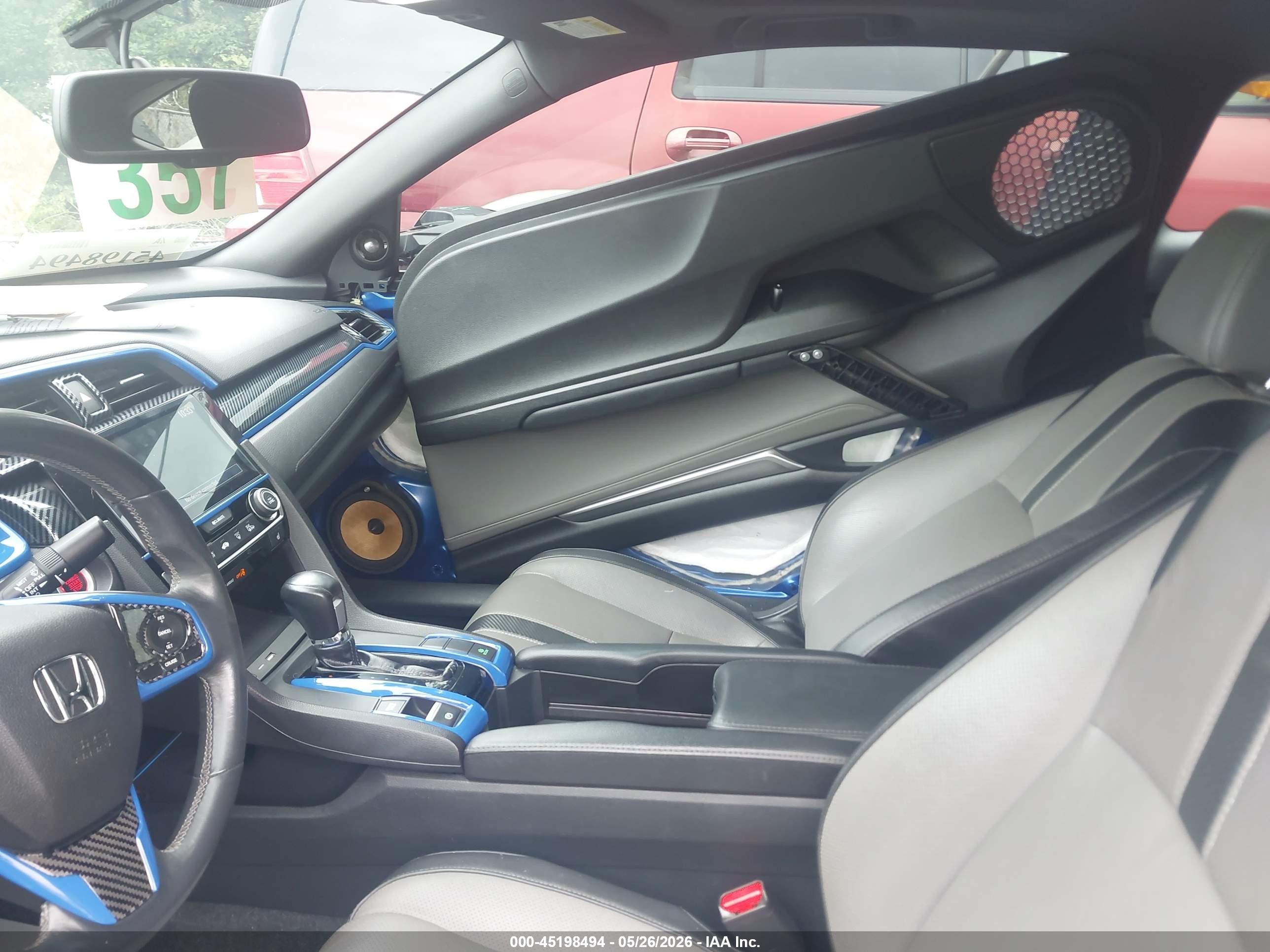 2016 Honda Civic Ex-l Синий vin: 2HGFC3B77GH353811