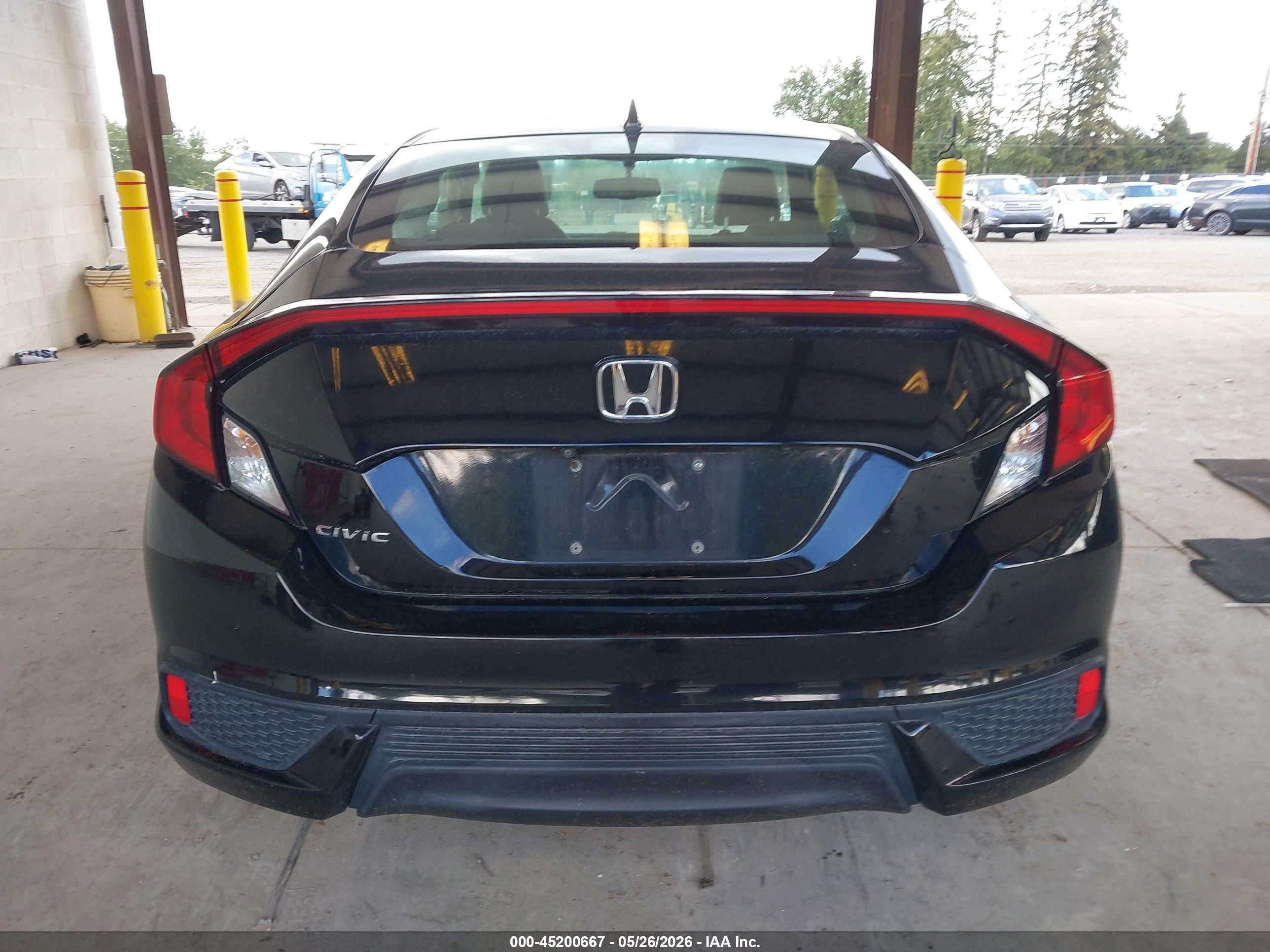 2018 Honda Civic Ex-l Black vin: 2HGFC3B79JH354563