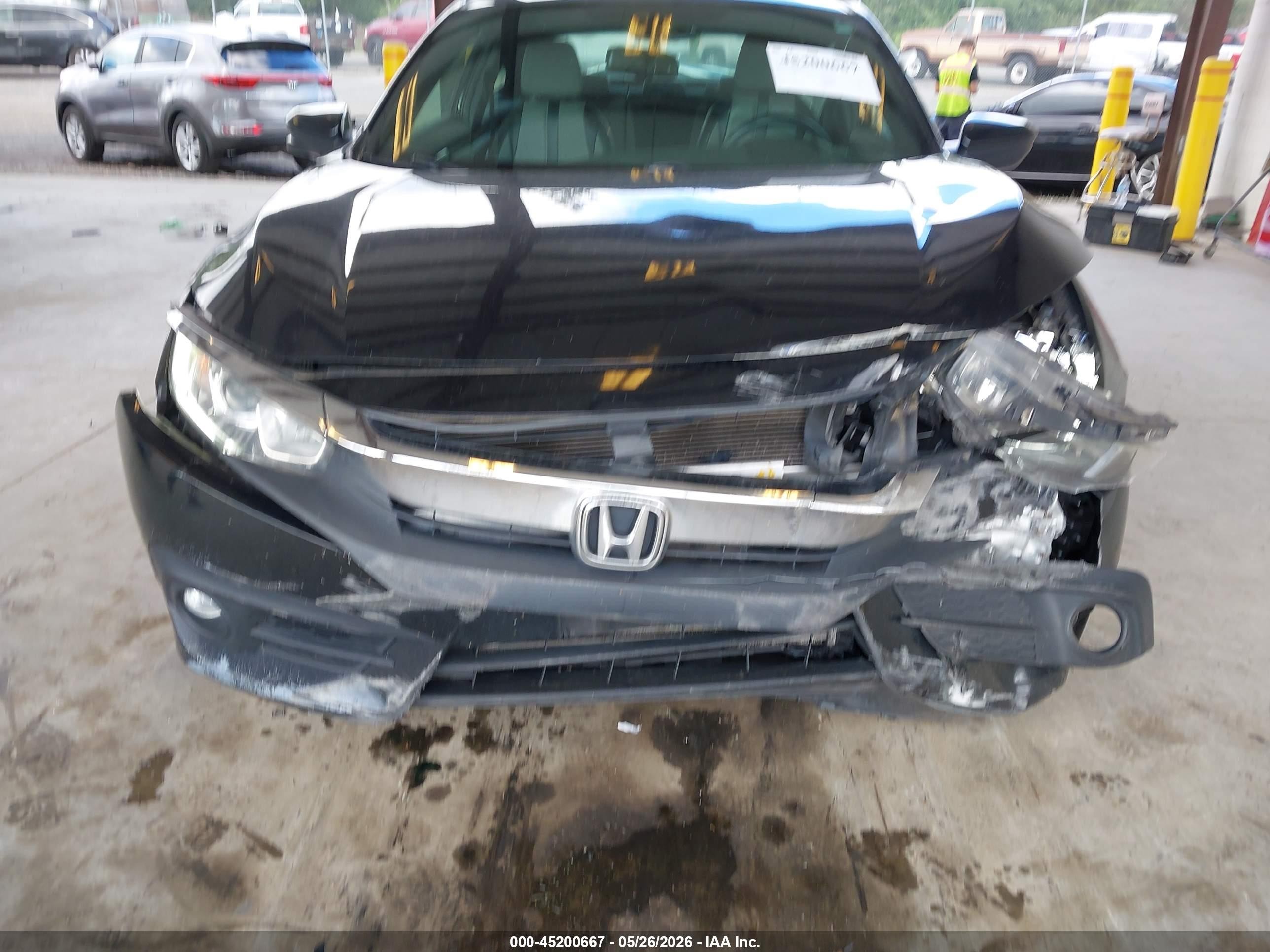 2018 Honda Civic Ex-l Black vin: 2HGFC3B79JH354563