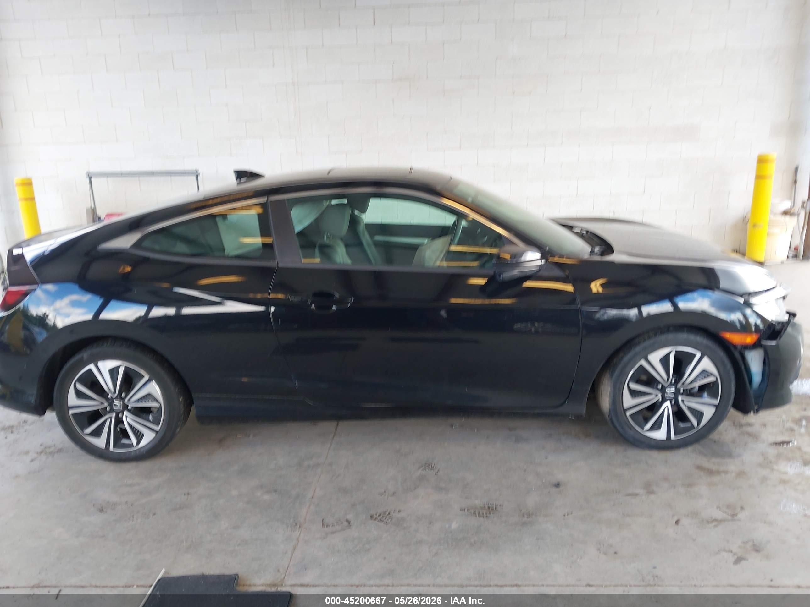 2018 Honda Civic Ex-l Black vin: 2HGFC3B79JH354563