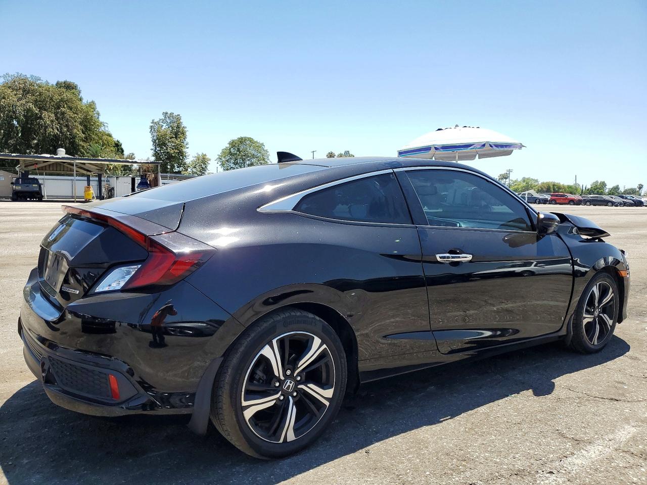 2017 Honda Civic Touring Black vin: 2HGFC3B90HH350610