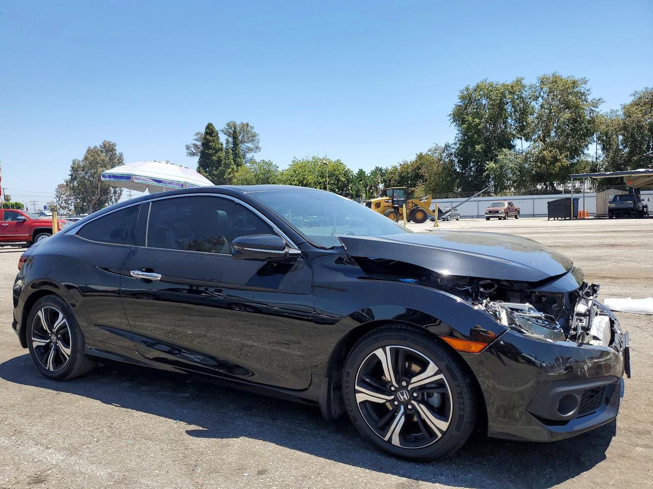 2017 Honda Civic Touring Black vin: 2HGFC3B90HH350610