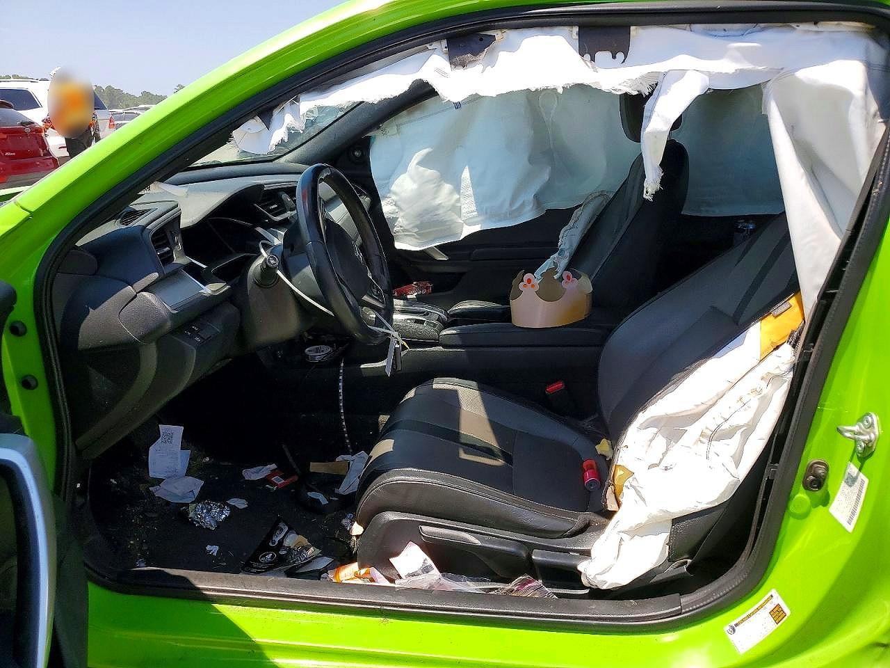 2017 Honda Civic Touring Green vin: 2HGFC3B96HH353124