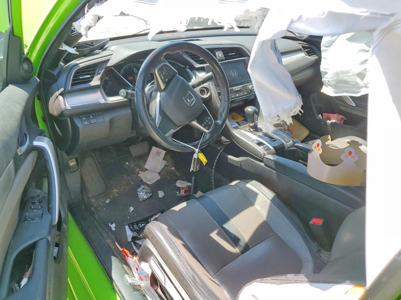 2017 Honda Civic Touring Green vin: 2HGFC3B96HH353124