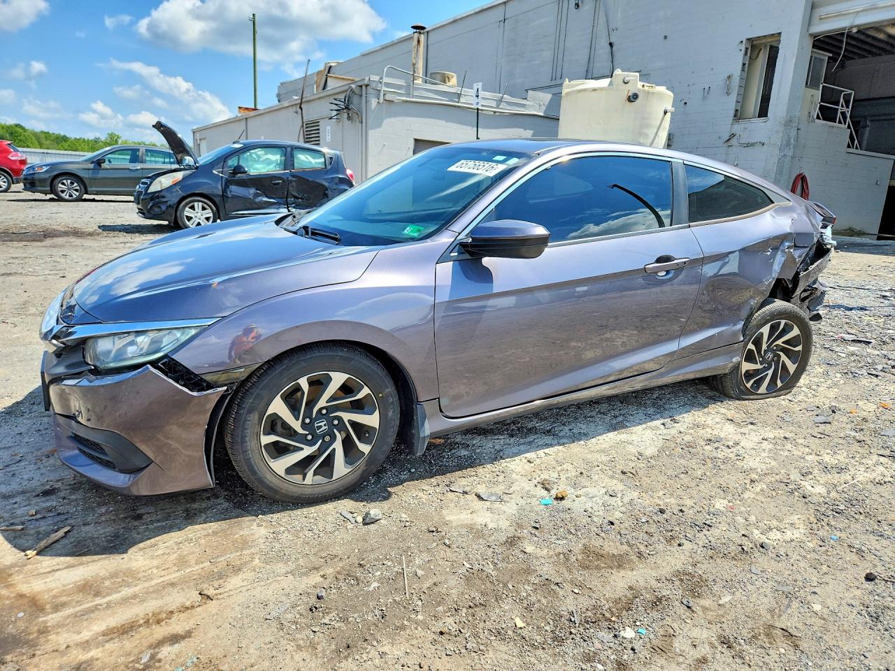 2017 Honda Civic Lx Серый vin: 2HGFC4B02HH302310