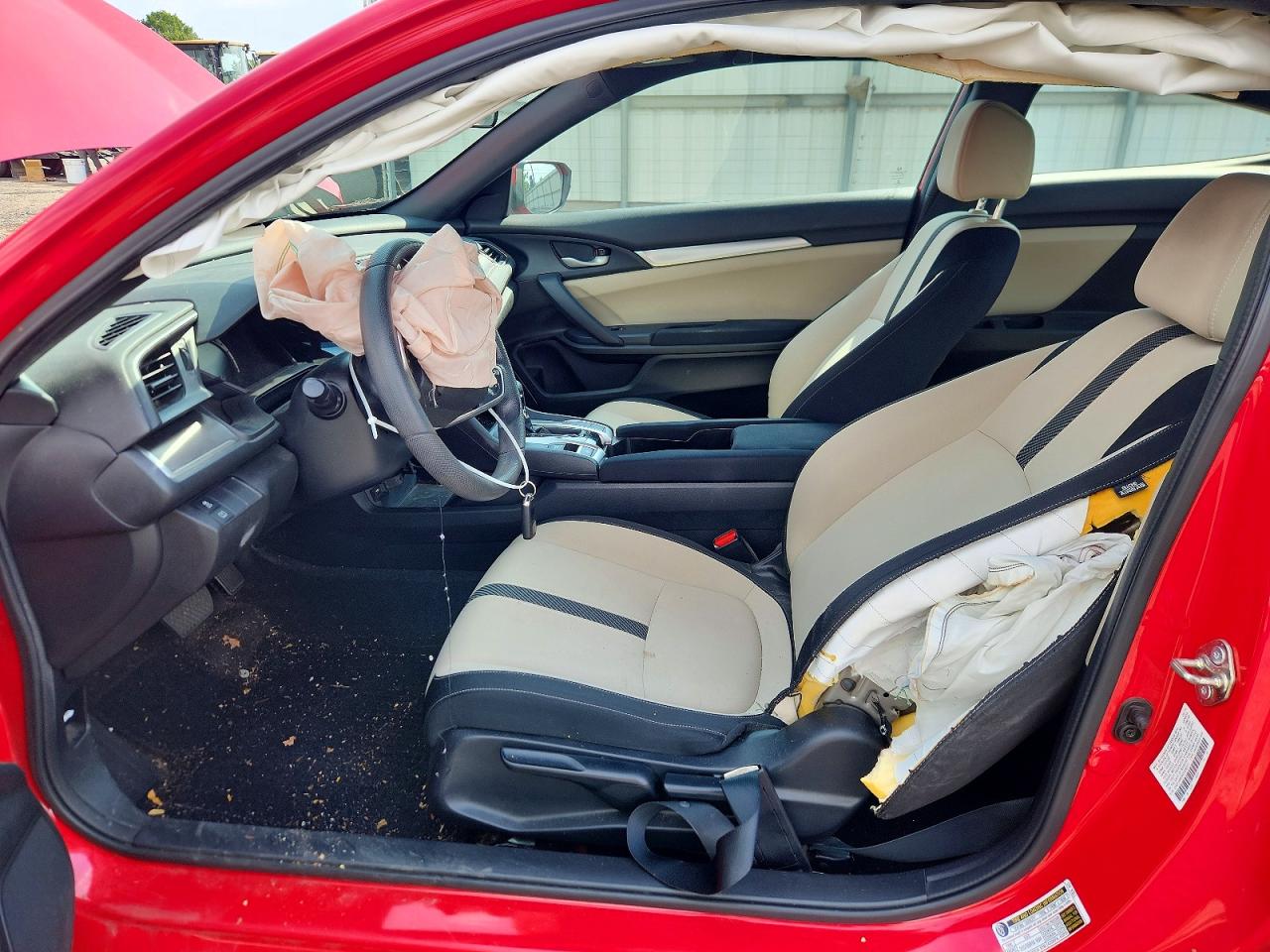 2016 Honda Civic Lx Red vin: 2HGFC4B04GH306017