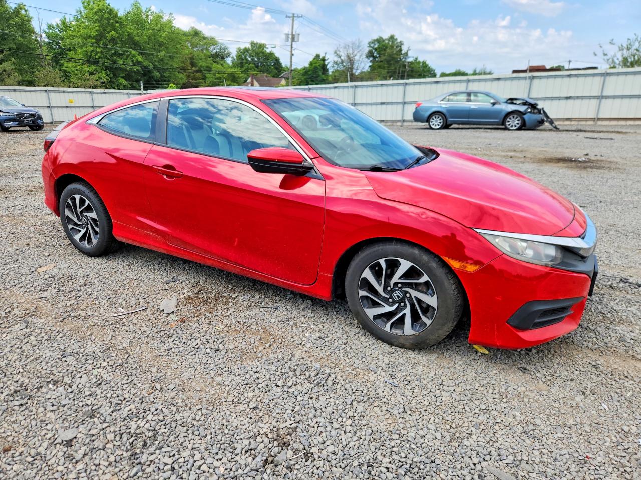 2016 Honda Civic Lx Red vin: 2HGFC4B04GH306017