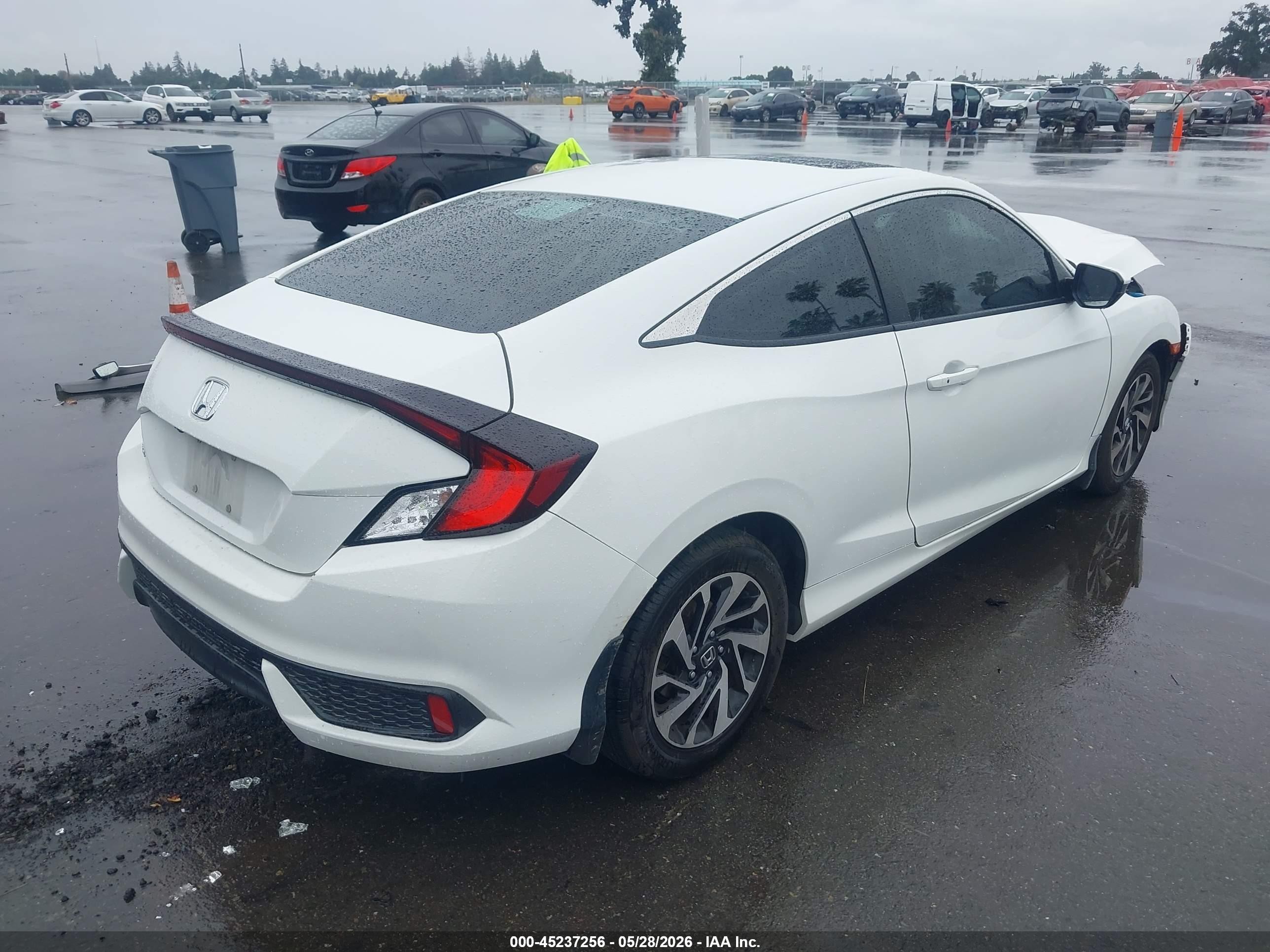 2017 Honda Civic Lx-p White vin: 2HGFC4B08HH301744