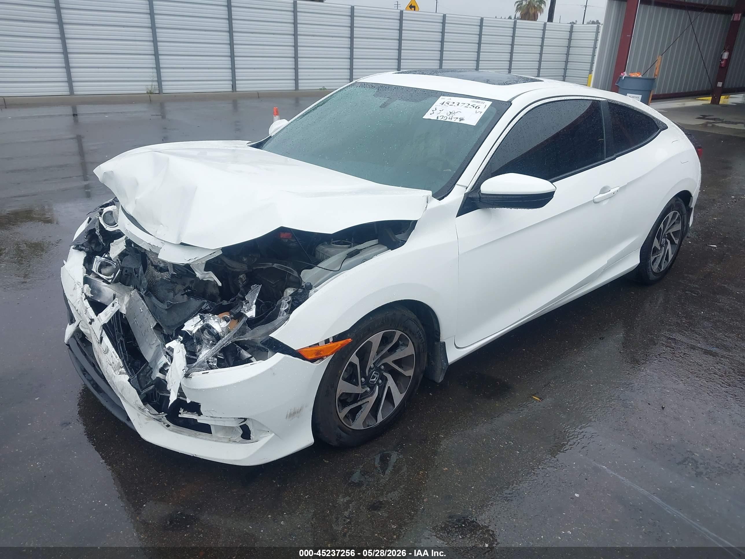 2017 Honda Civic Lx-p White vin: 2HGFC4B08HH301744