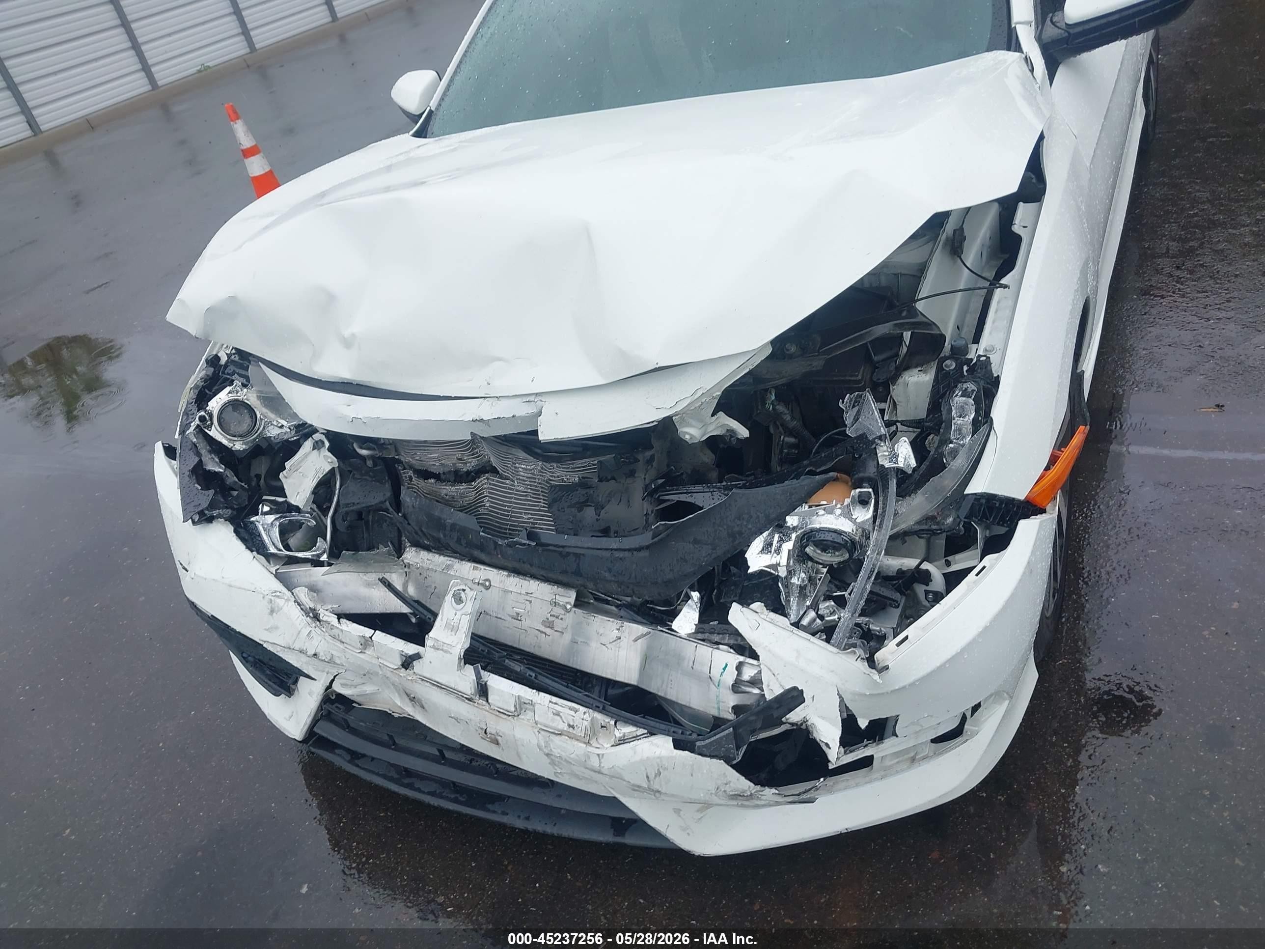 2017 Honda Civic Lx-p White vin: 2HGFC4B08HH301744