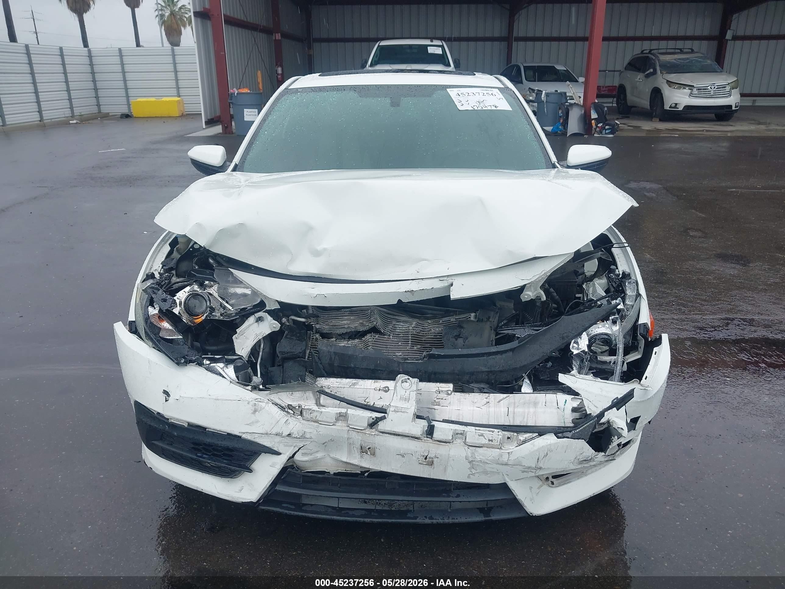 2017 Honda Civic Lx-p White vin: 2HGFC4B08HH301744