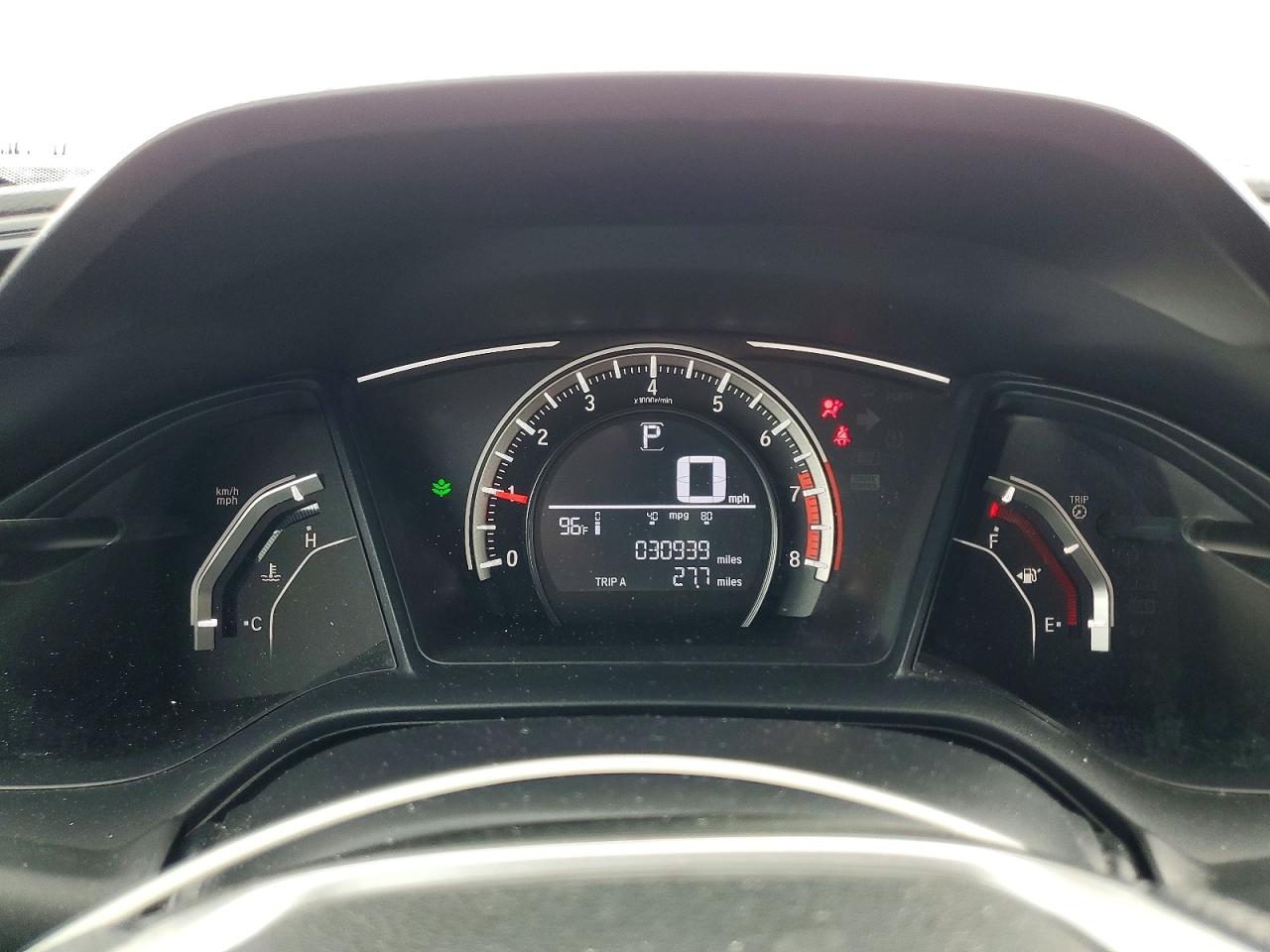 2018 Honda Civic Lx Gray vin: 2HGFC4B50JH309418