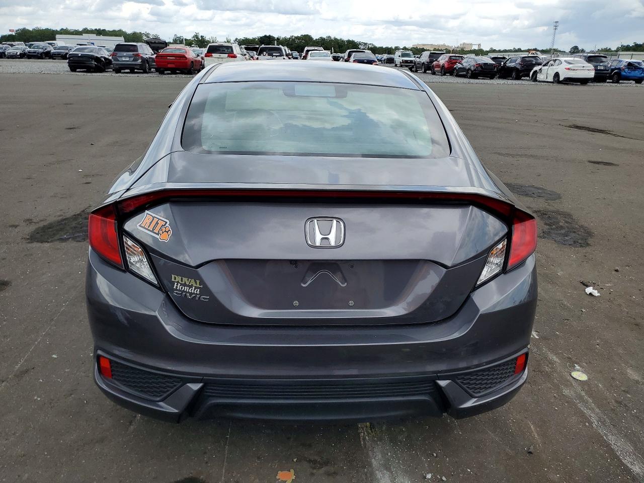 2018 Honda Civic Lx Gray vin: 2HGFC4B50JH309418
