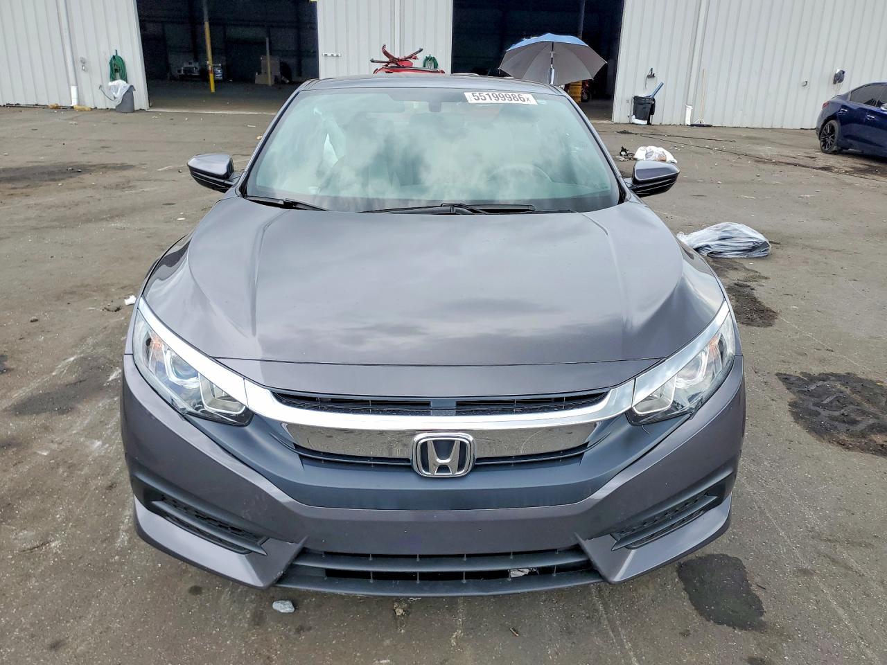 2018 Honda Civic Lx Gray vin: 2HGFC4B50JH309418