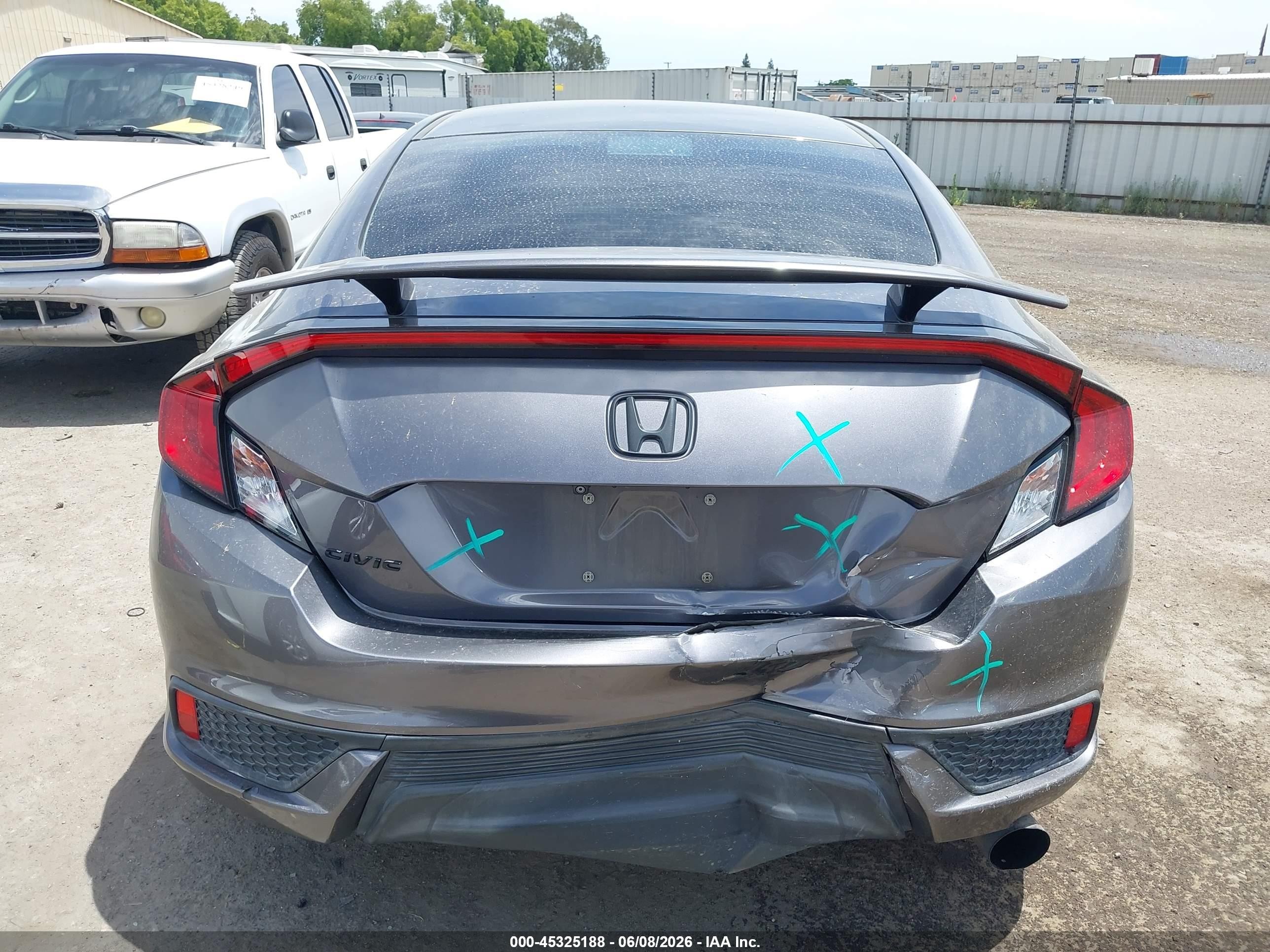 2016 Honda Civic Lx Gray vin: 2HGFC4B53GH316484