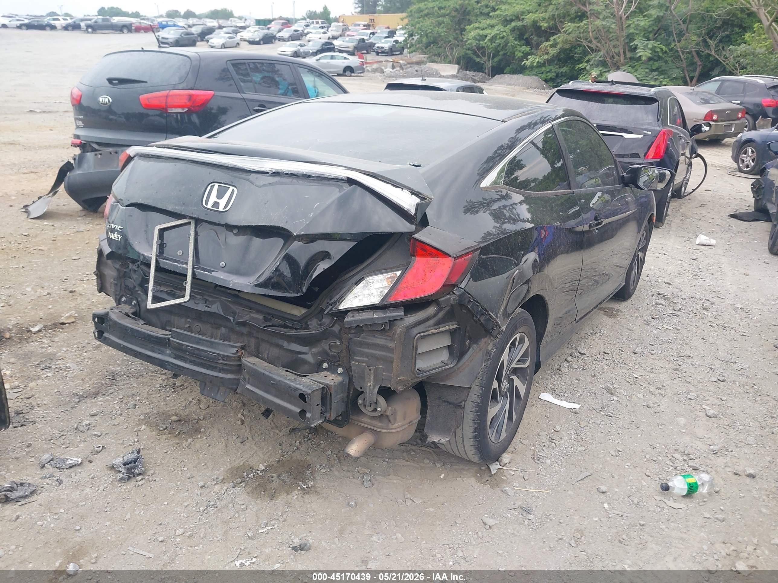 2017 Honda Civic Lx Черный vin: 2HGFC4B53HH309455