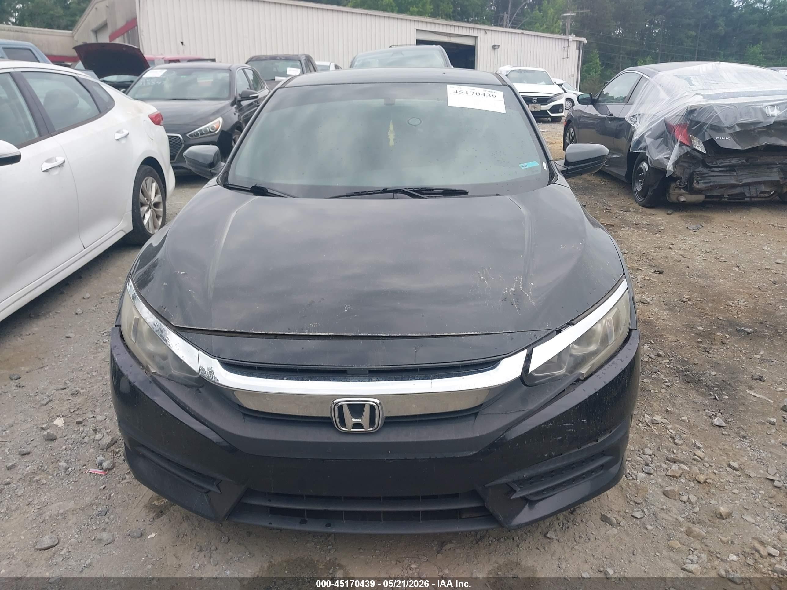 2017 Honda Civic Lx Черный vin: 2HGFC4B53HH309455