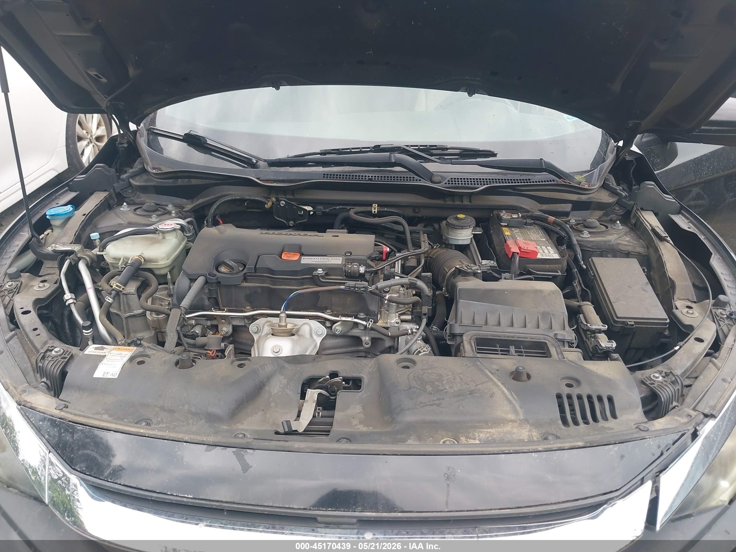 2017 Honda Civic Lx Черный vin: 2HGFC4B53HH309455