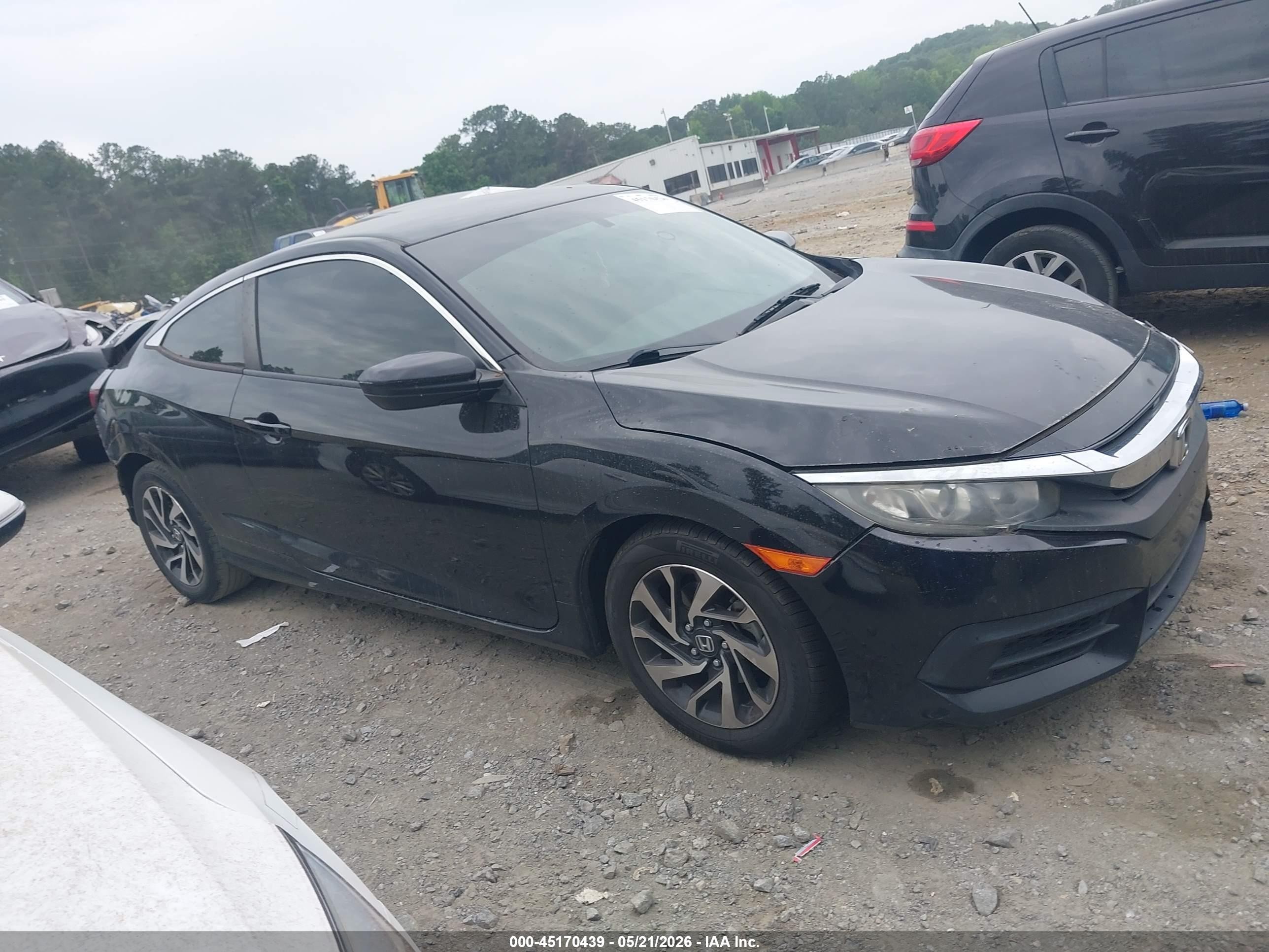 2017 Honda Civic Lx Черный vin: 2HGFC4B53HH309455