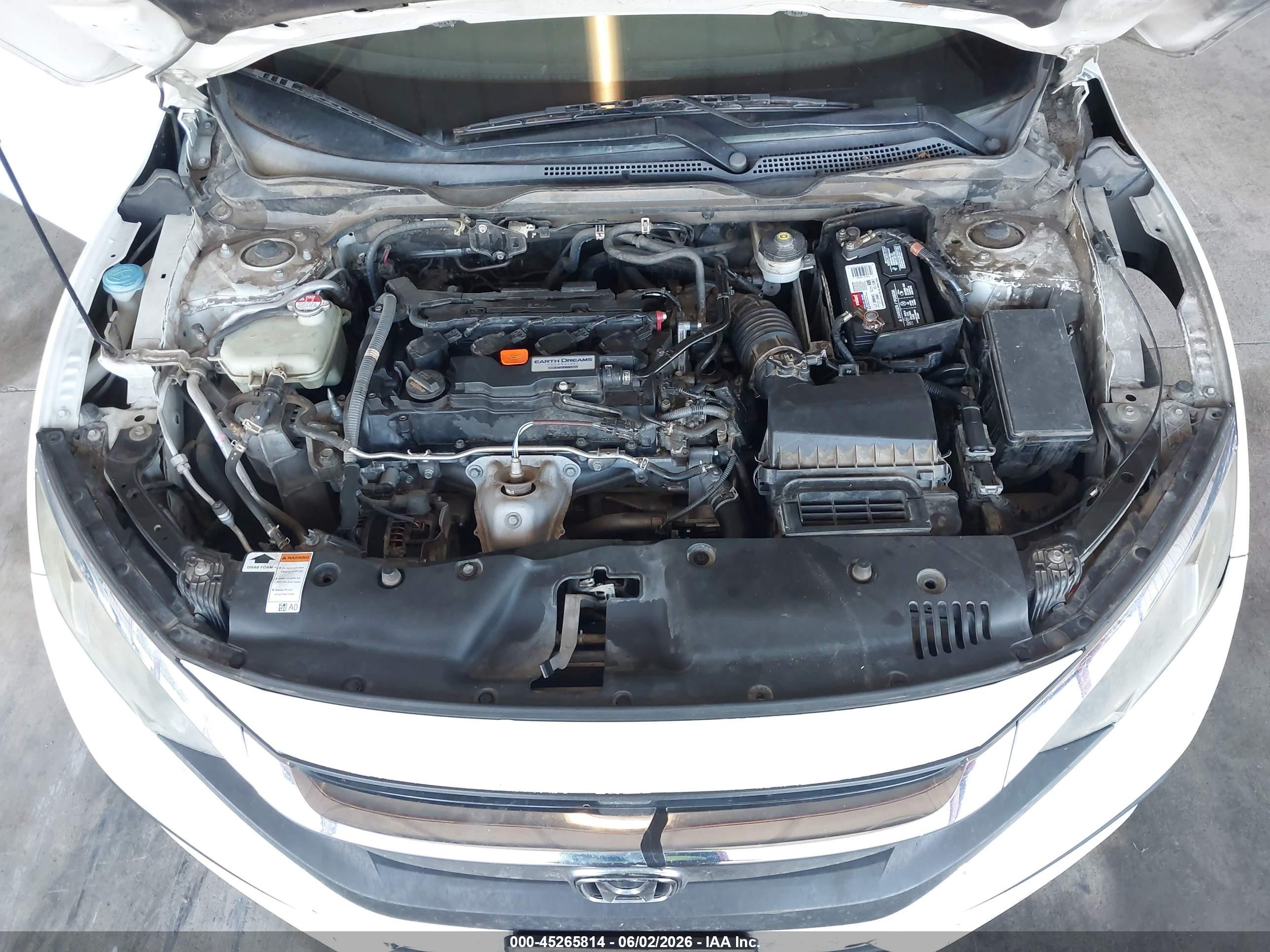 2016 Honda Civic Lx Белый vin: 2HGFC4B56GH314325