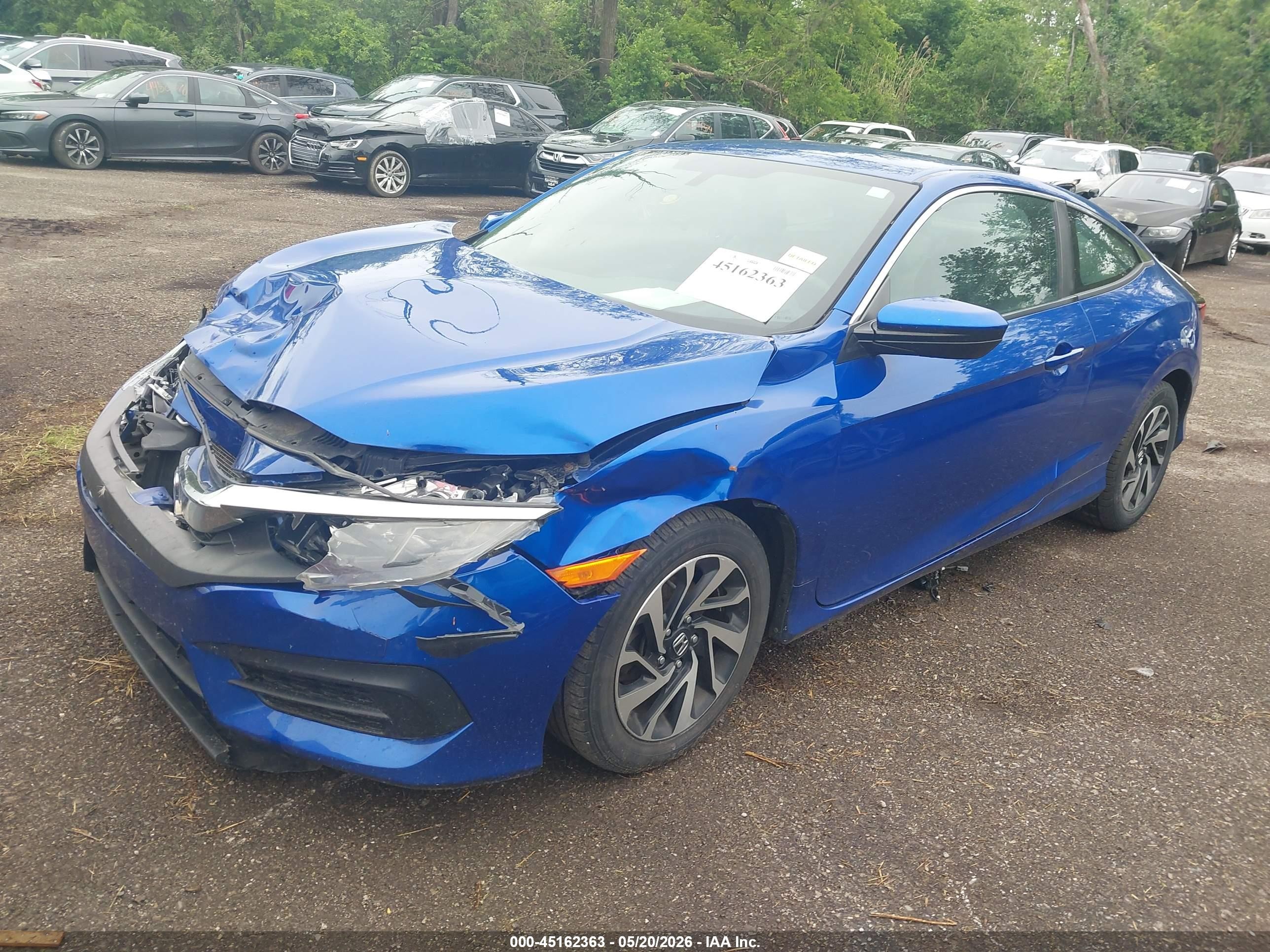 2018 Honda Civic Lx Синий vin: 2HGFC4B58JH302992