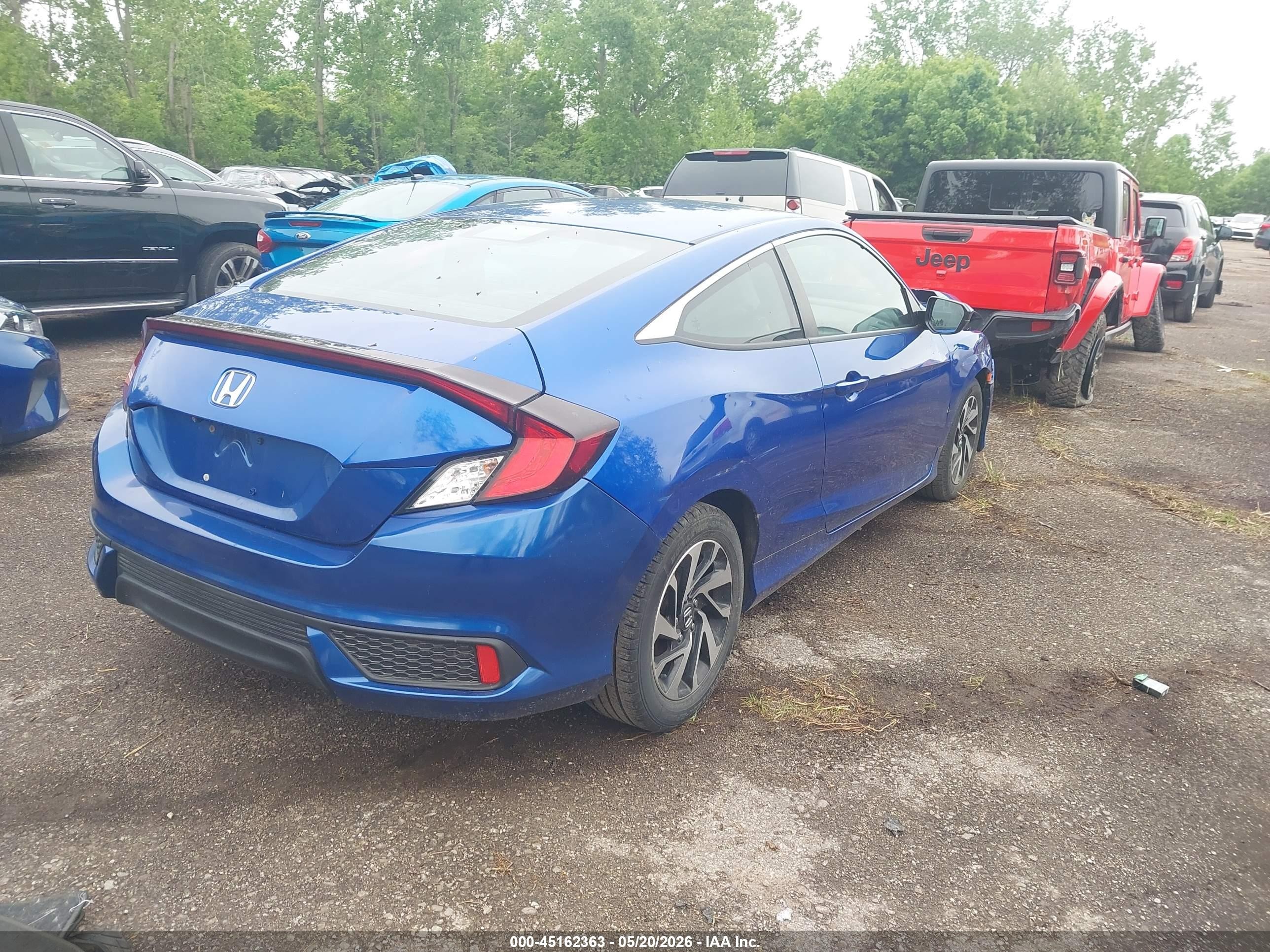 2018 Honda Civic Lx Синий vin: 2HGFC4B58JH302992