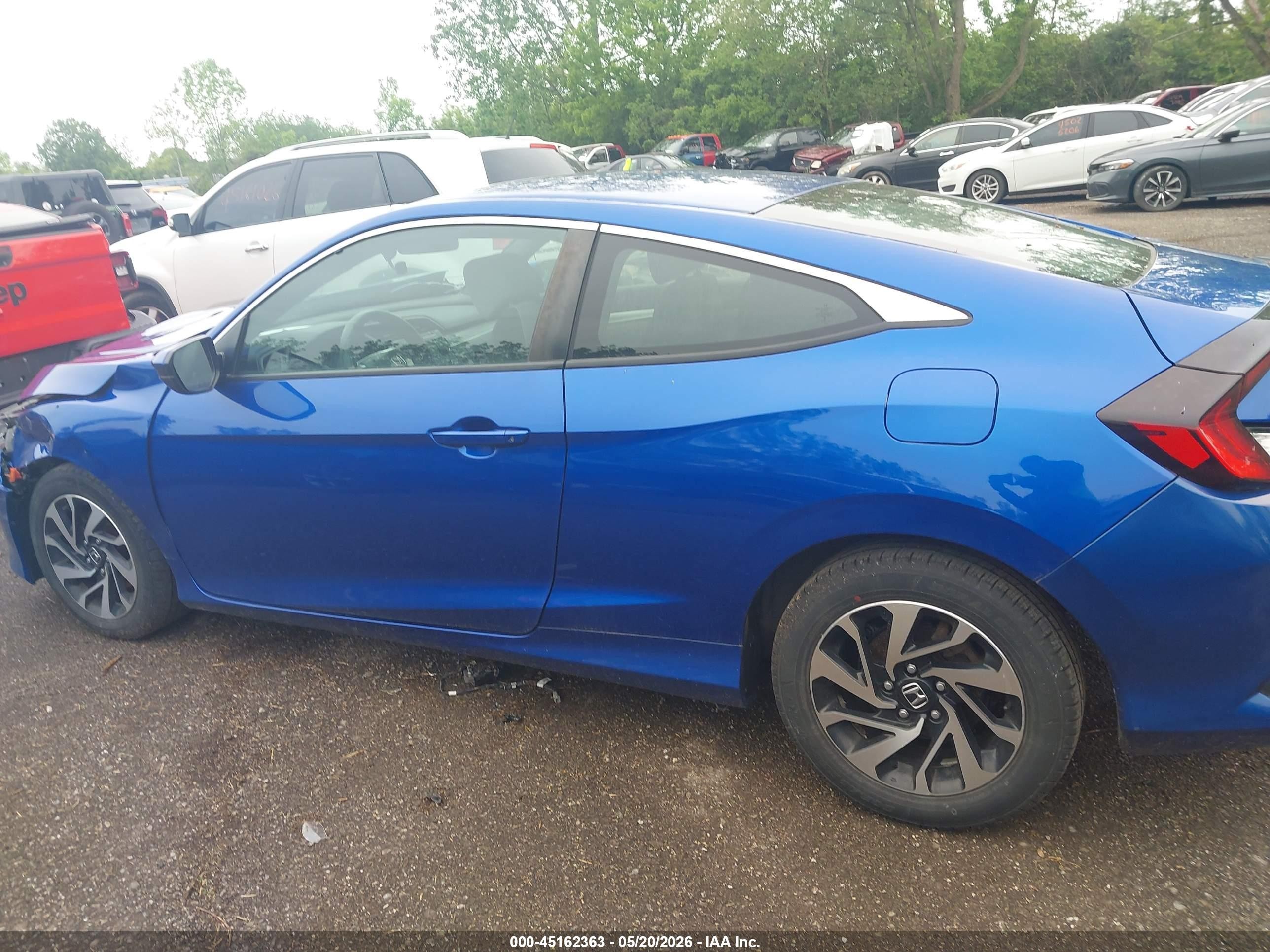 2018 Honda Civic Lx Синий vin: 2HGFC4B58JH302992