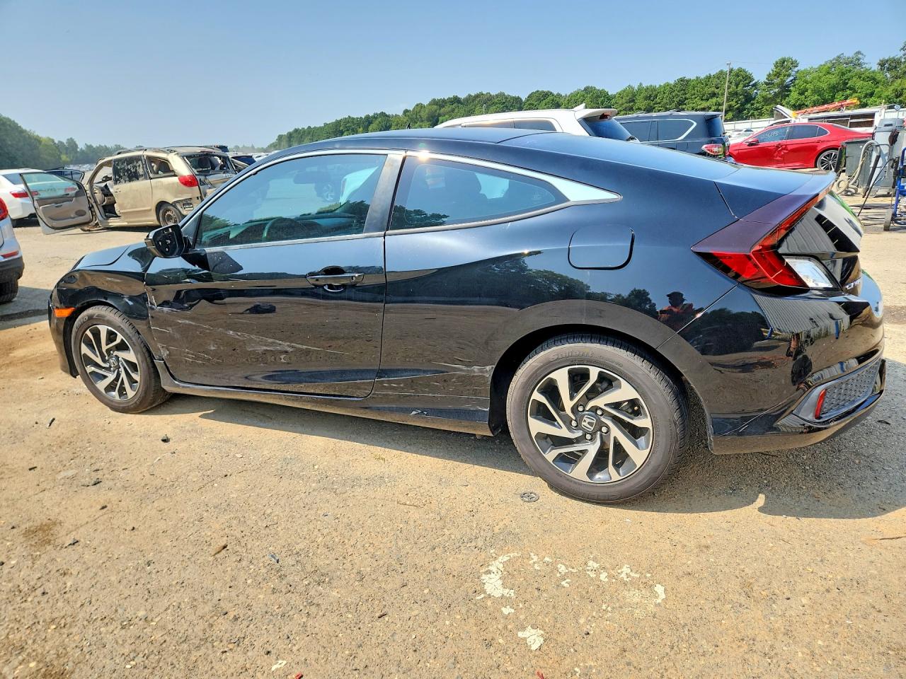 2018 Honda Civic Lx Black vin: 2HGFC4B59JH306923