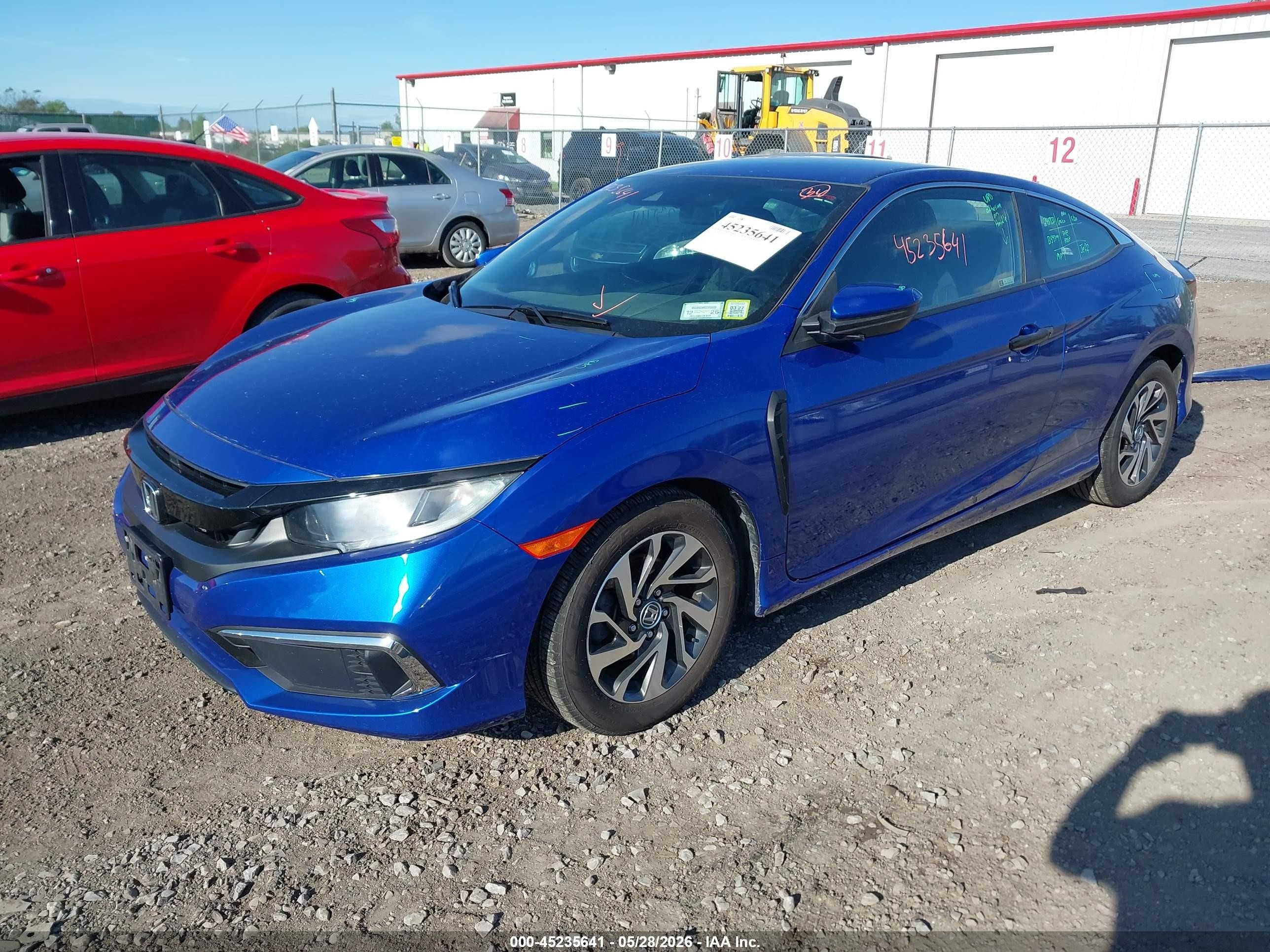2020 Honda Civic Lx Blue vin: 2HGFC4B67LH303501