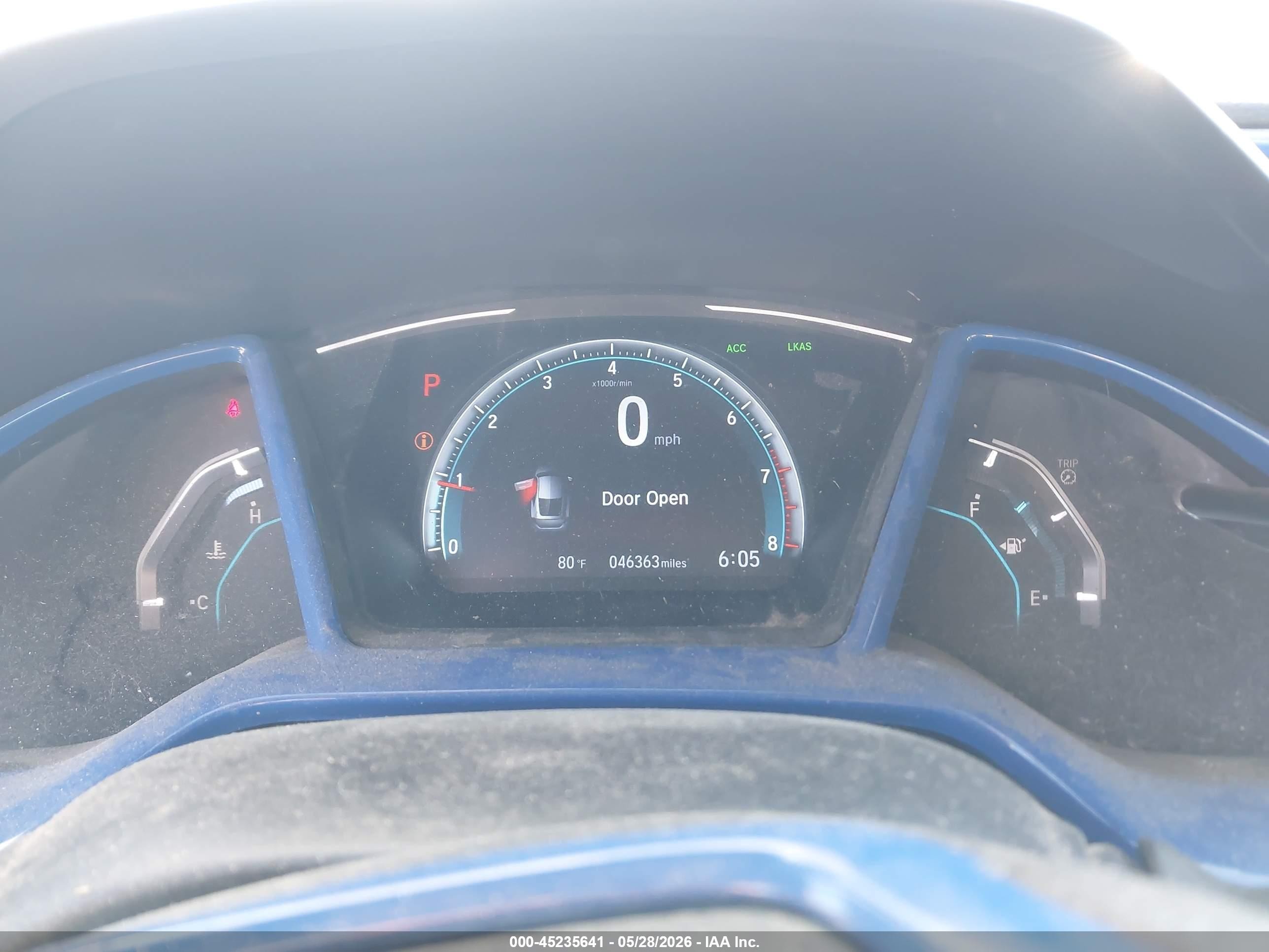 2020 Honda Civic Lx Blue vin: 2HGFC4B67LH303501