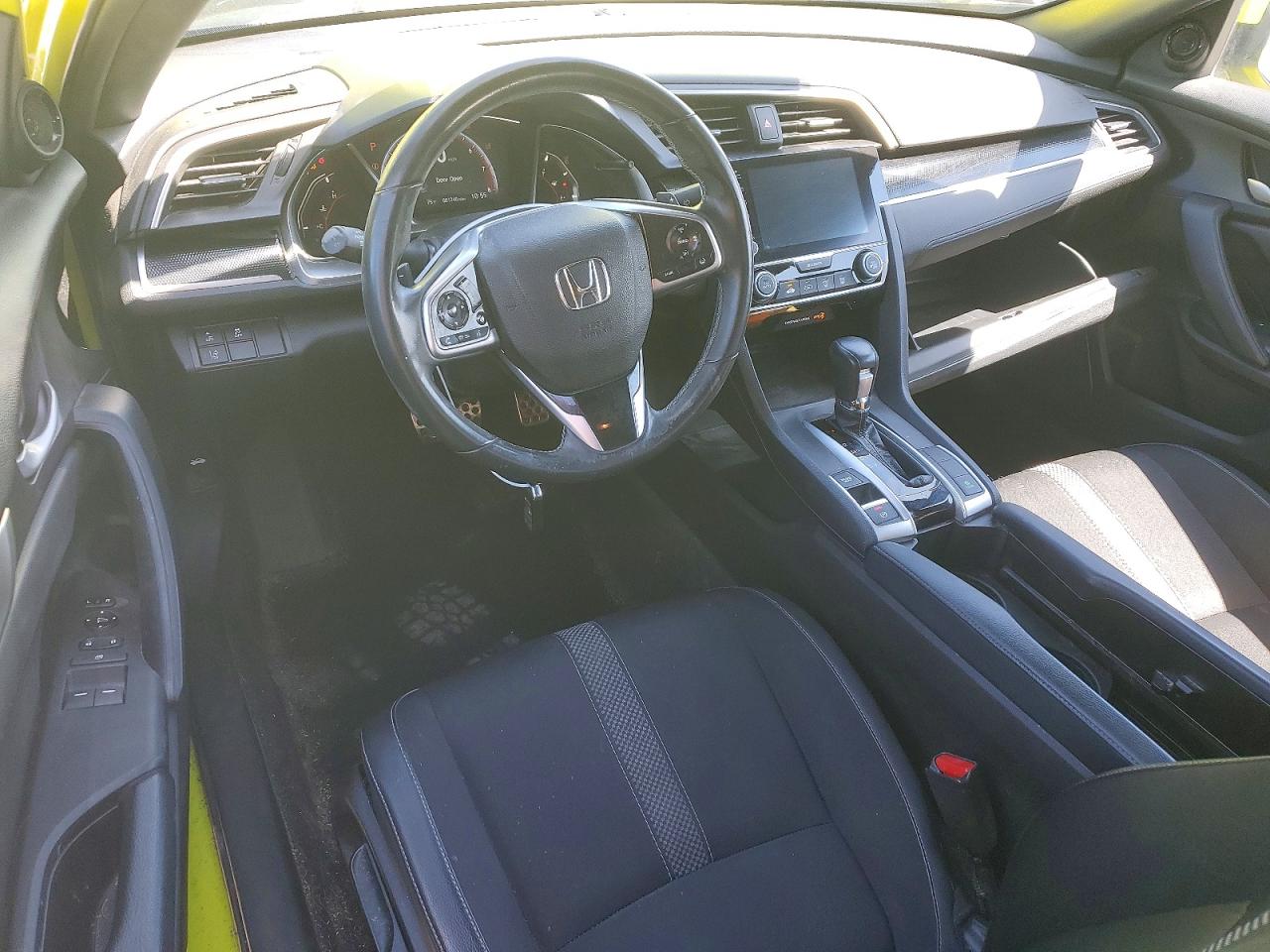 2019 Honda Civic Sport Yellow vin: 2HGFC4B82KH301512
