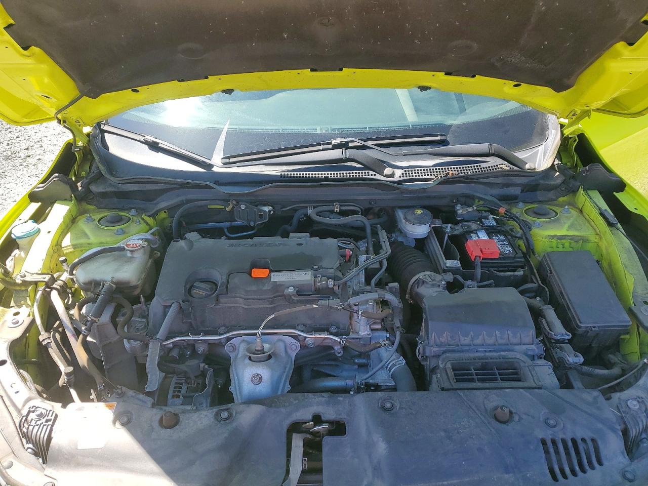 2019 Honda Civic Sport Yellow vin: 2HGFC4B82KH301512